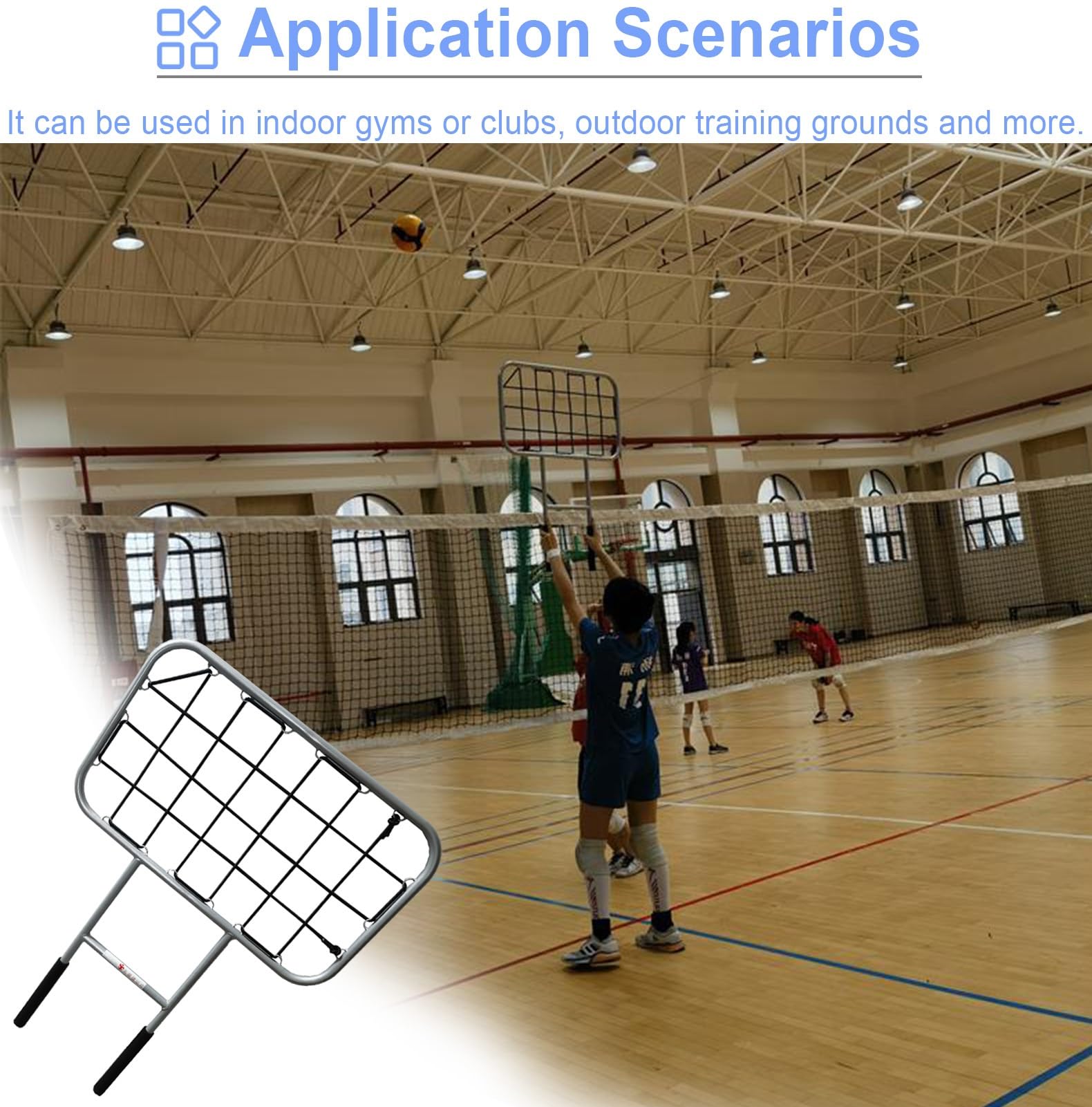 Attrezzatura da allenamento per pallavolo per esercitare colpire e bloccare