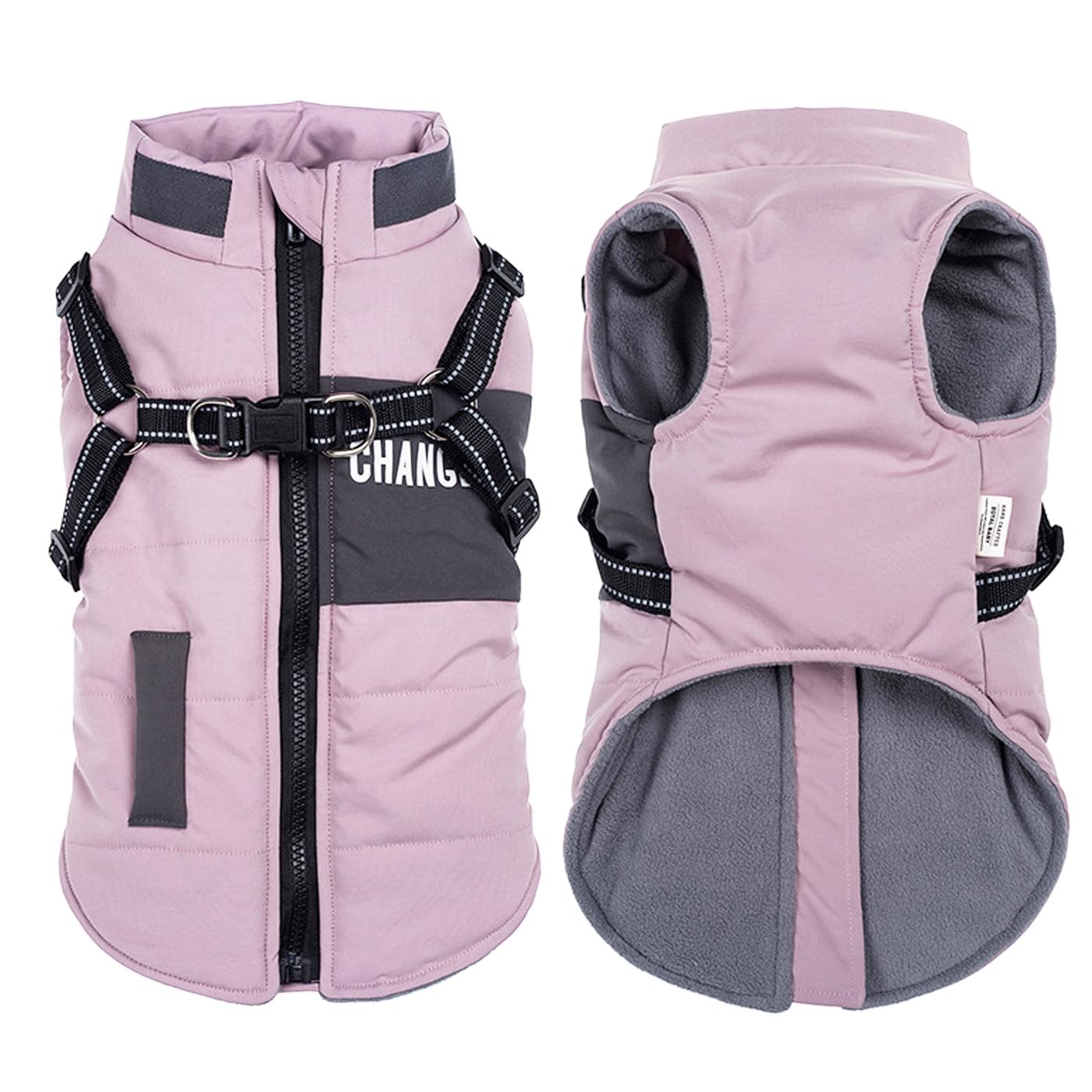 Giubbotti invernali per cani,Cappotti caldi per cani Vestiti per cani Abbigliamento per cani Gilet impermeabile per cuccioli con pettorina per cani di piccola taglia media