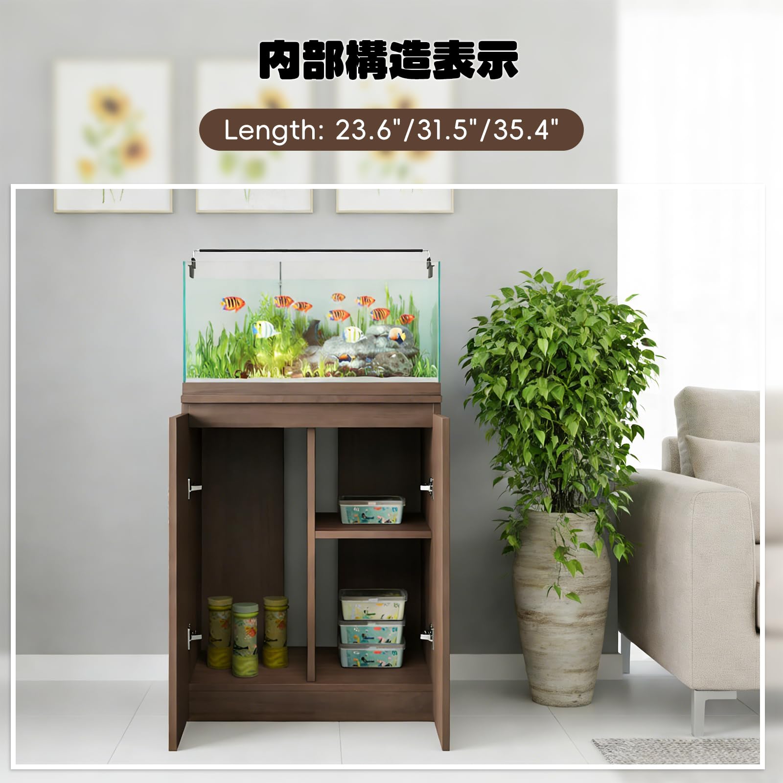 Amazon.co.jp: 水槽台 アクアラック ウッド 水槽 台 水槽 置く 台