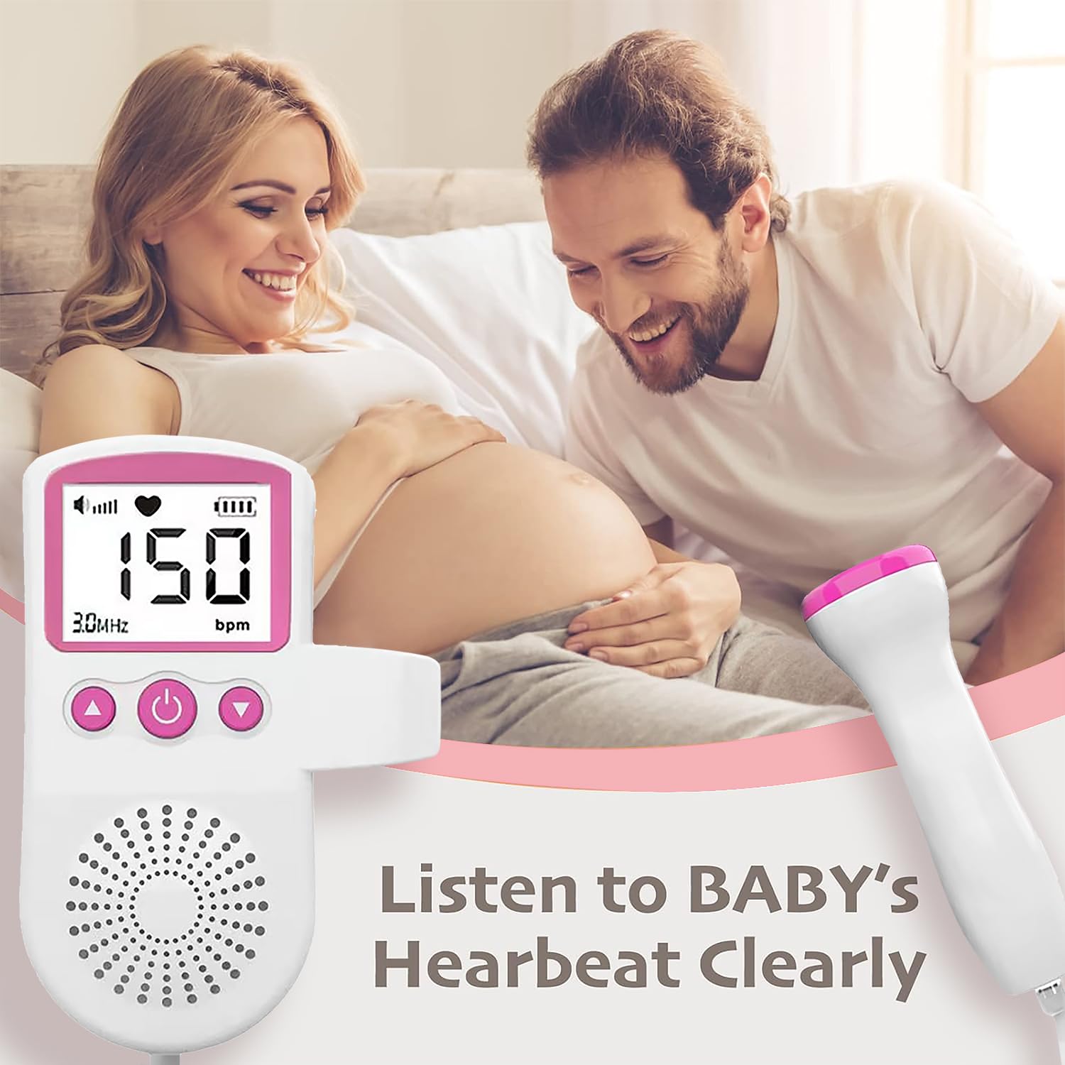 Bag for Baby Monitor Easy to Use at Home Accessories Fetal Pregnancy Women Heartbeat Portable Doppler XY34