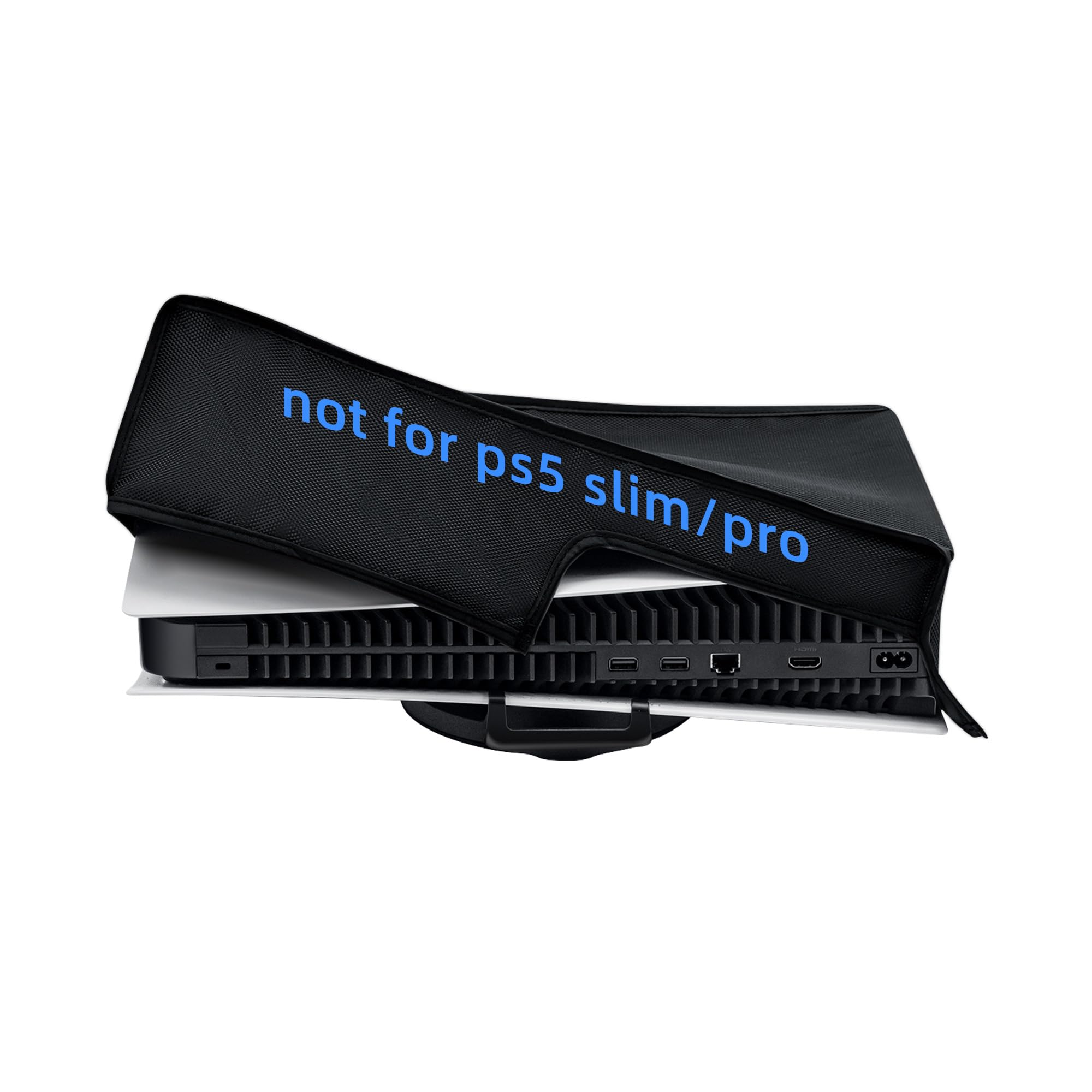 Tolesum Osłona Przeciwpyłowa Do PS5, Ochrona Przed Kurzem Odporna Na Rozpryskiwanie Dla Konsoli PlayStation 5 Digital Edition/Ultra HD W Trybie Poziomym, Nie Pasuje Do PS5 Slim/PS5 Pro, Czarna