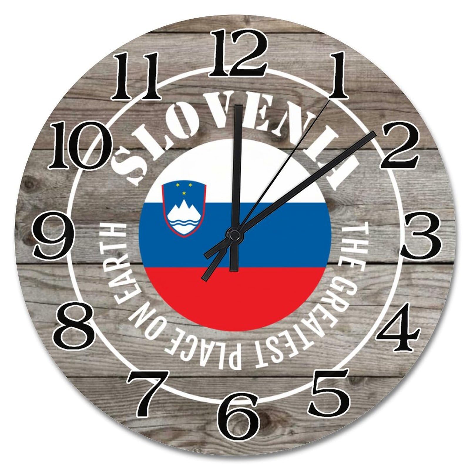 Horloge Slovénie cadeau souvenir idéal pour salon et cuisine