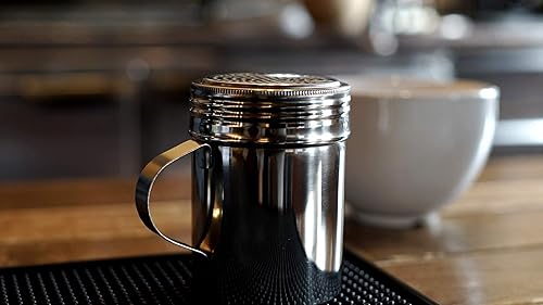 Miniatura 4 de Tamiz de acero inoxidable Winware, con asa, 10 onzas, Acero inoxidable, Plateado