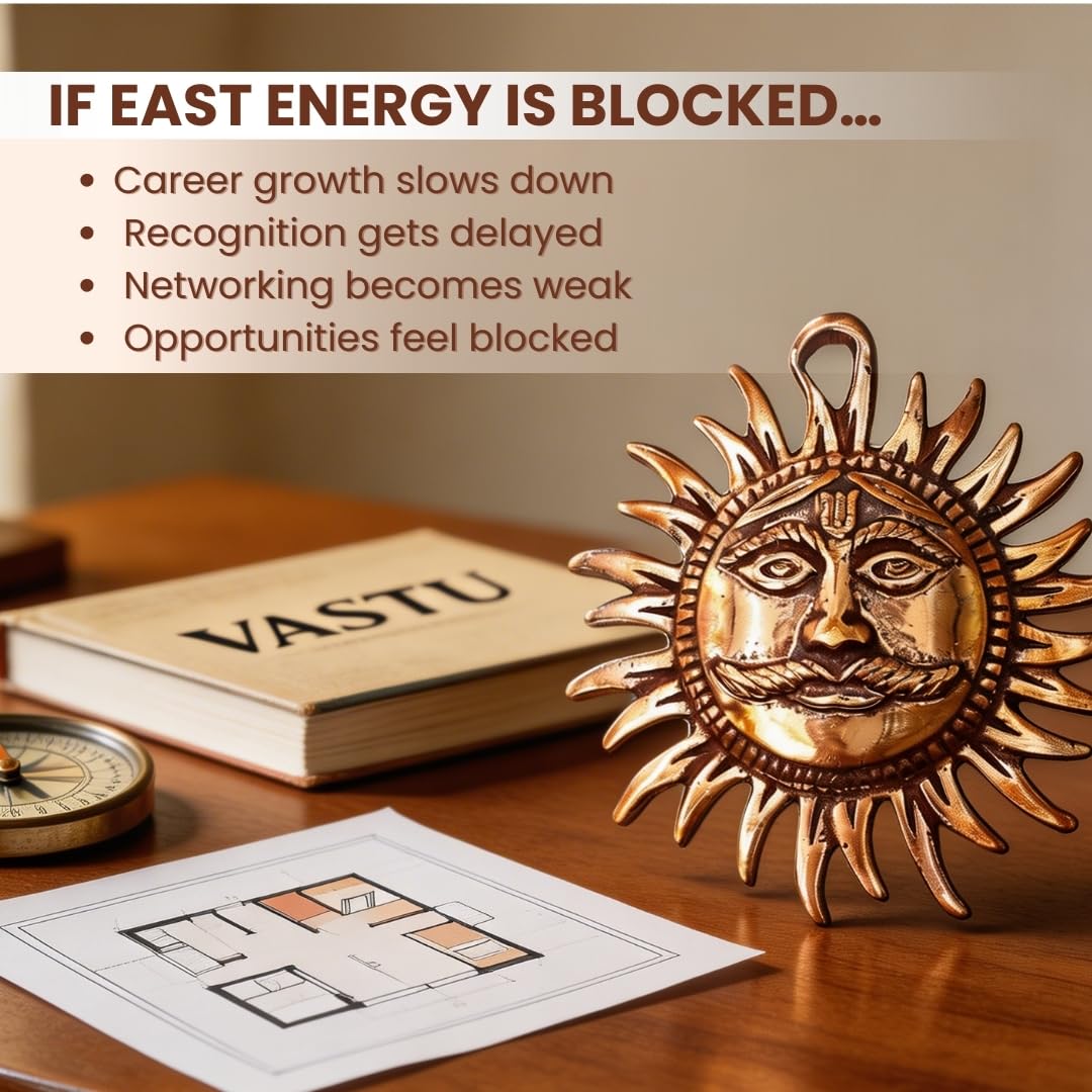 Copper Sun Idol - Vastu Remedy for Positive Energy -4