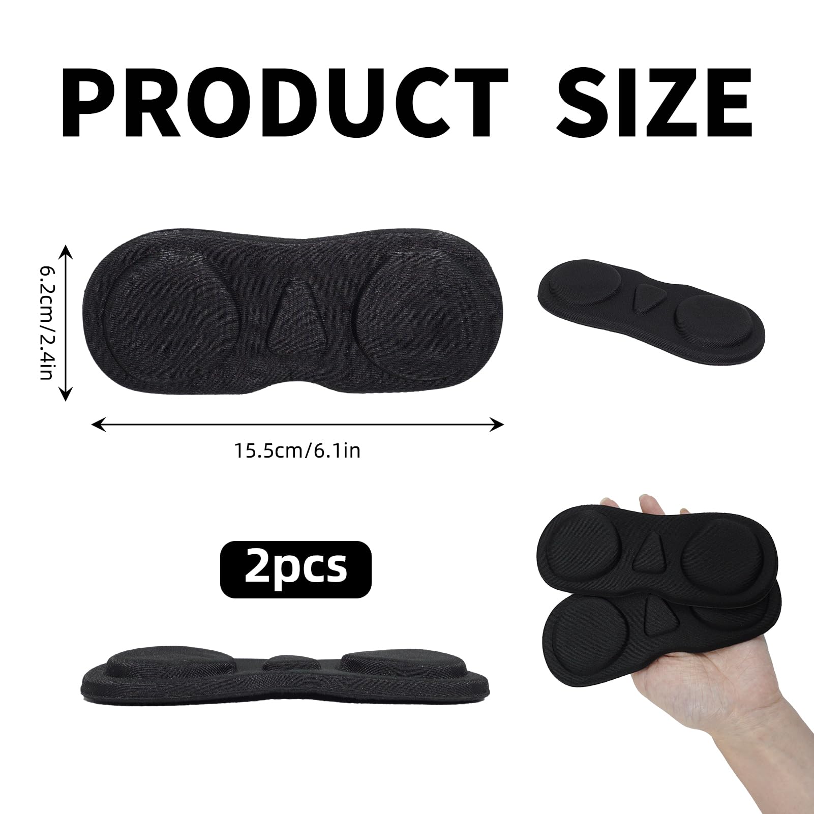 2 unidades de protección de objetivo VR compatible con Meta Quest 3S, Quest 3, Quest 2, Oculus RiftS, Valve Index, PICO, espuma premium, protección contra polvo y arañazos VR Lens Cover
