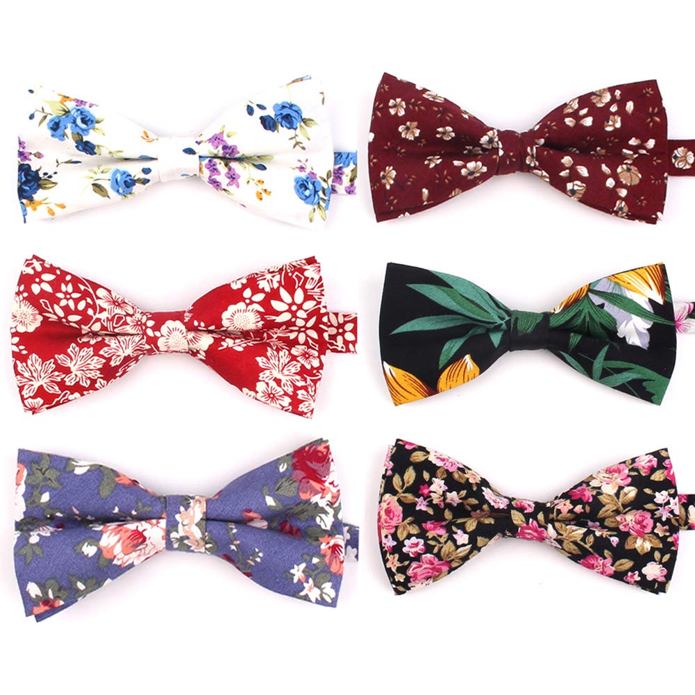 Elegant Pre-tied Bow ties Formal Tuxedo Bowtie Set with Adjustable Neck Band,Gift Idea For Men And Boys(5/8/10Pcs)