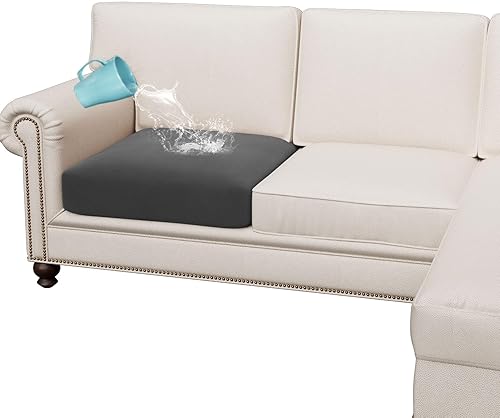 H.VERSAILTEX Fundas para silla de sala de estar, fundas de cojín elásticas para sofá, fundas de cojín impermeables con tela de vellón doble grueso