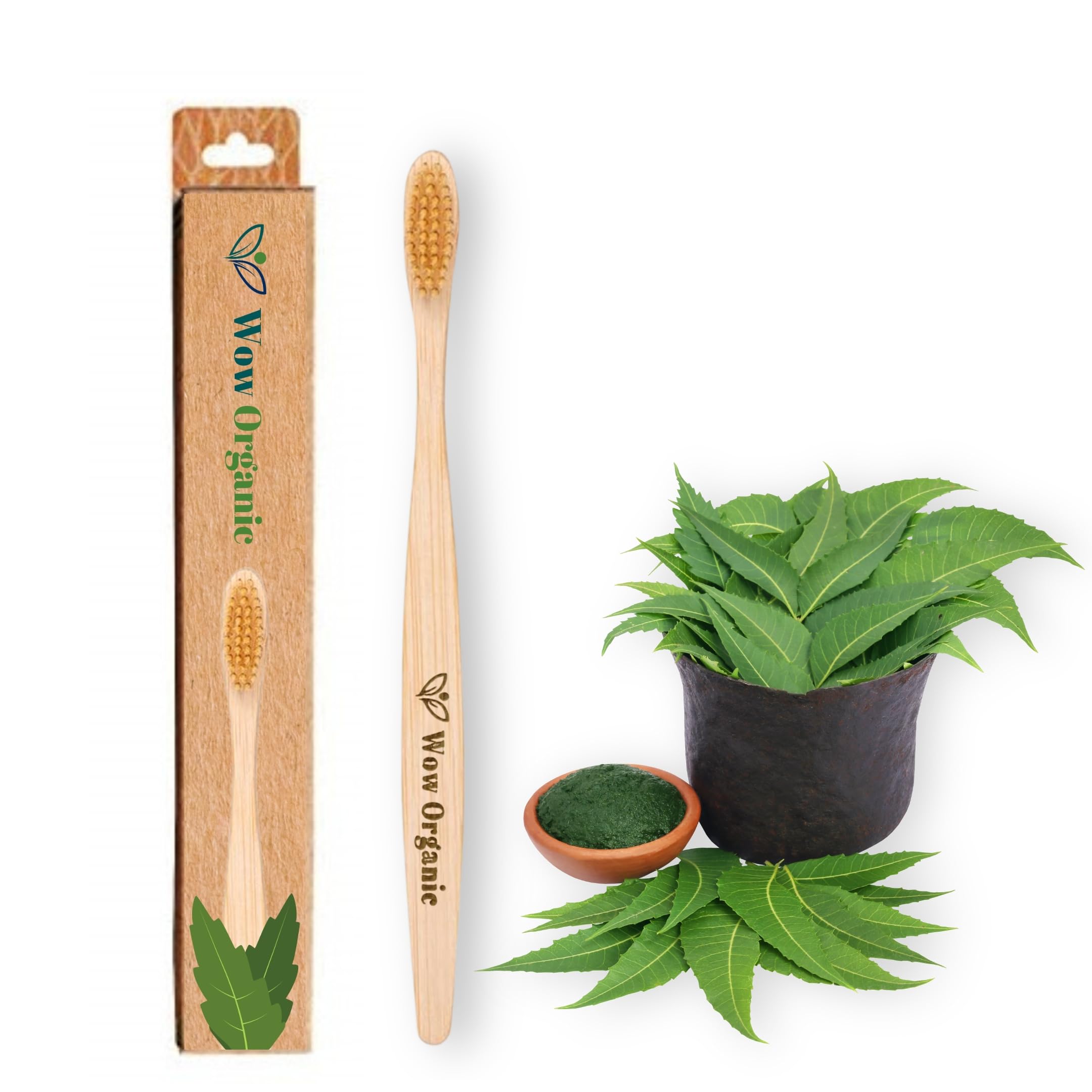 Wow Organic Bamboo Manual Toothbrush With Charcoal Ultra Soft Bristles|Premium Oral Care Bamboo Brush For Adults & Kids|Bpa-Free, Biodegradable|Eco-Friendly (Pack Of 1) (B0DDQJQ373) Amazon Price History, Amazon Price Tracker