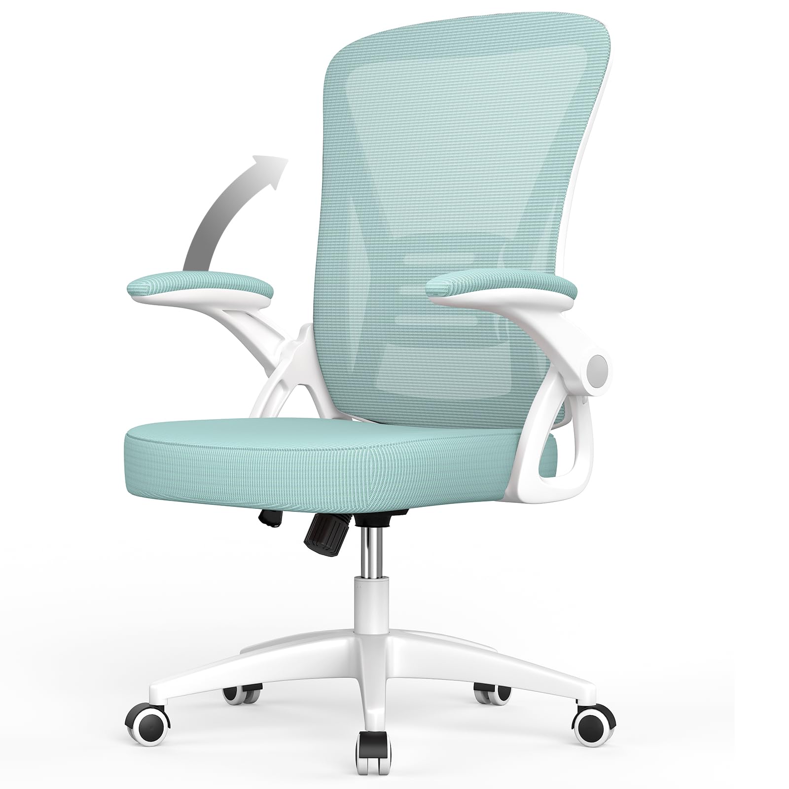 Fauteuil De Bureau Ergonomique - Dossier Haut Inclinable 135°, Support Lombaire Gonflable - Cuir, Roulettes Silencieuses
