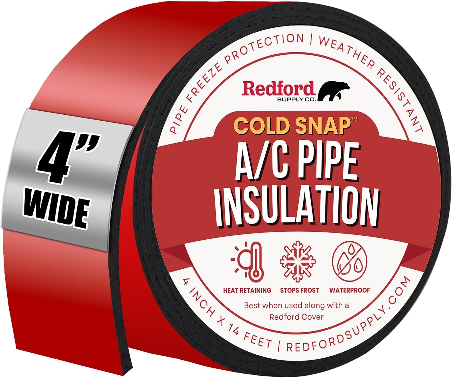 4 Inch AC Pipe Insulation AC Line Insulation Wrap, AC Tape, AC Hose