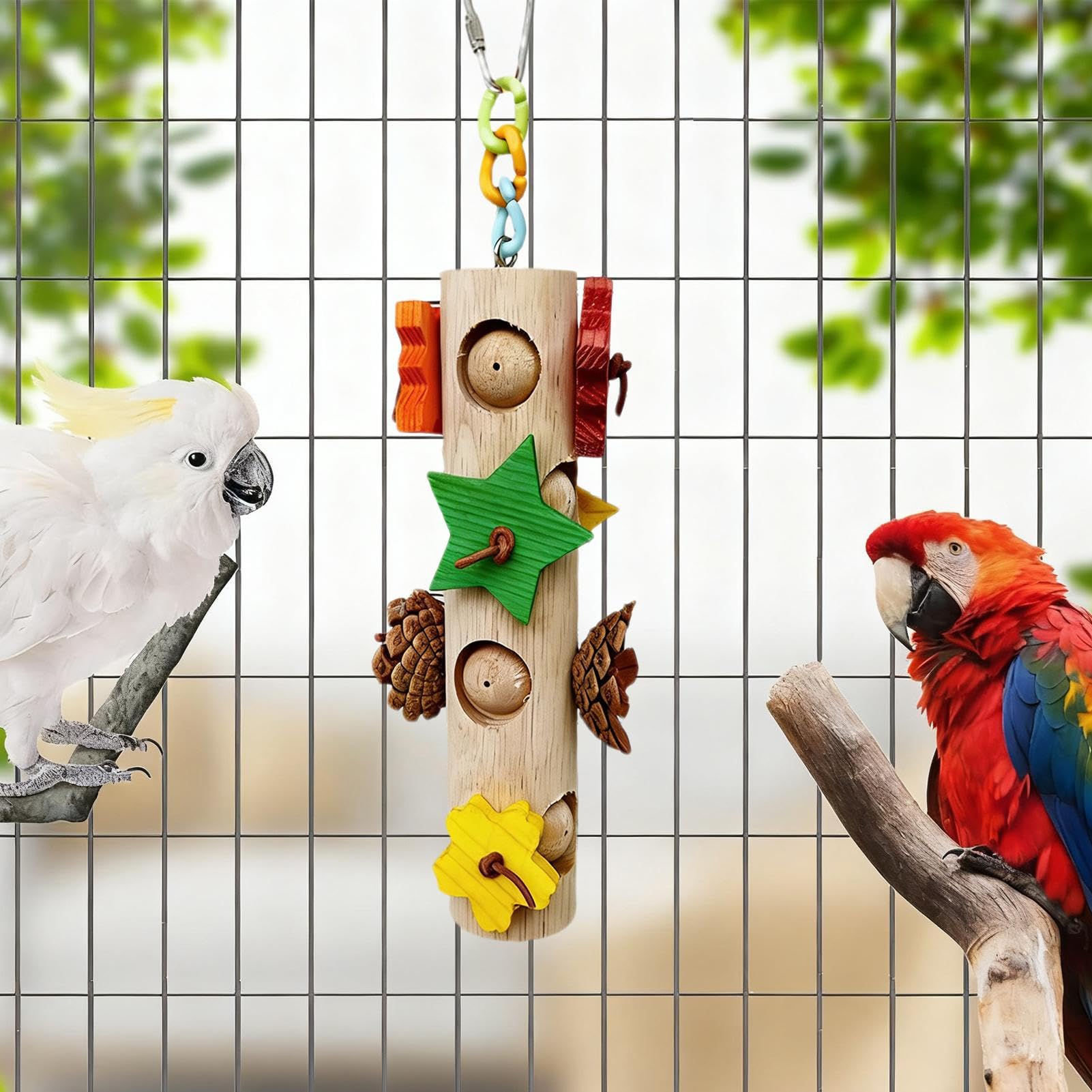 Amazon.co.jp: セキセイインコ おもちゃ | オカメインコ かじり
