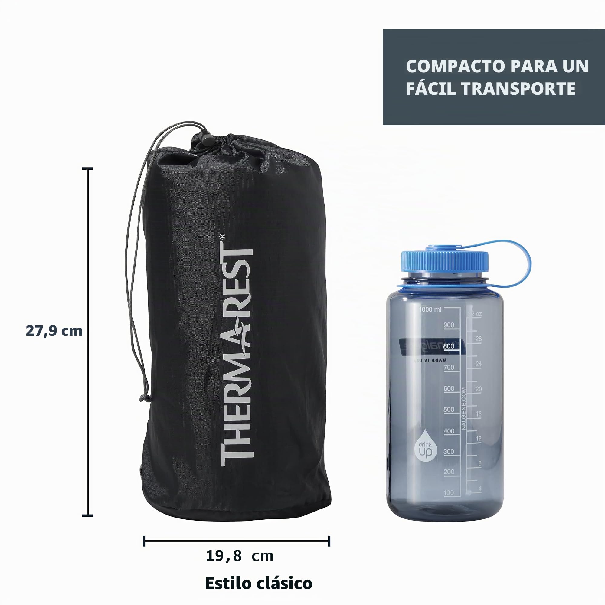 Therm-a-Rest Trail Scout - Superficie de Descanso (196 x 64 cm), diseño de Bosque Profundo