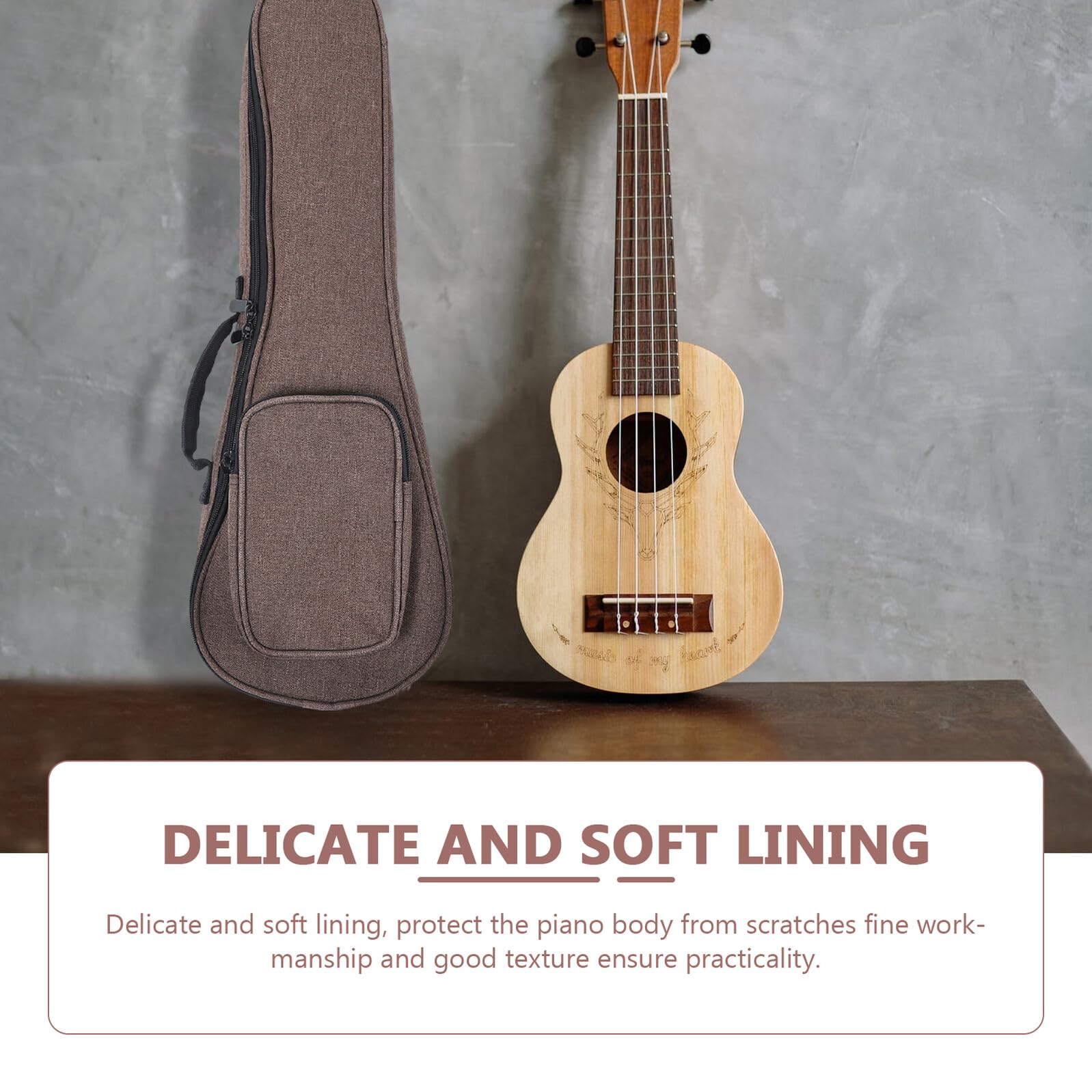 GALPADA Ukulelen Aufbewahrungstasche aus Nylon und Schwamm Langlebig und Formstabil für Ukulele Reisen und Tägliche Nutzung
