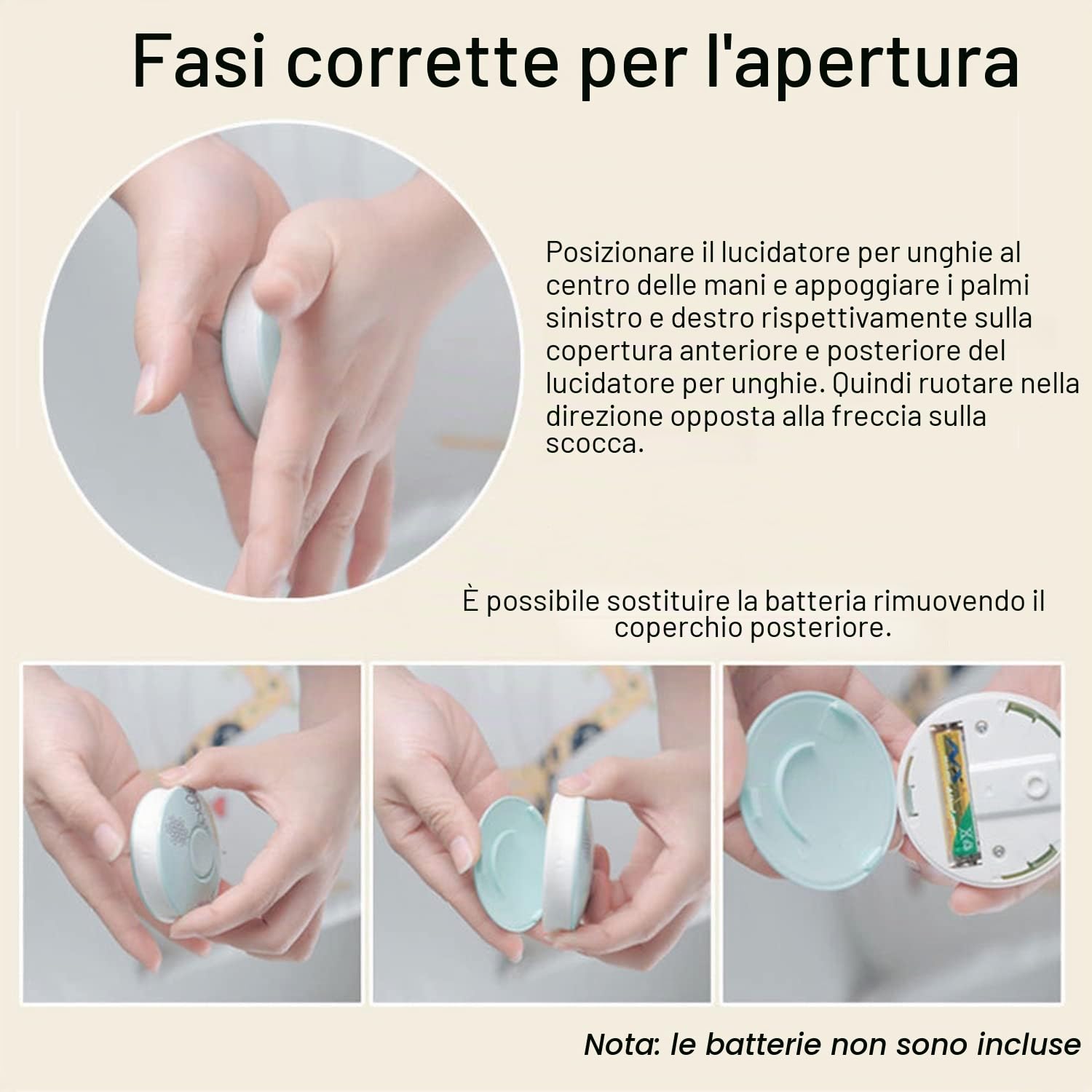 Tagliaunghie Neonato,Lima Unghie per Bambini,6 in 1 Lima per unghie elettrica per bambini,Tagliaunghie per Bambini, con Testine Abrasive Intercambiabili(Verde)