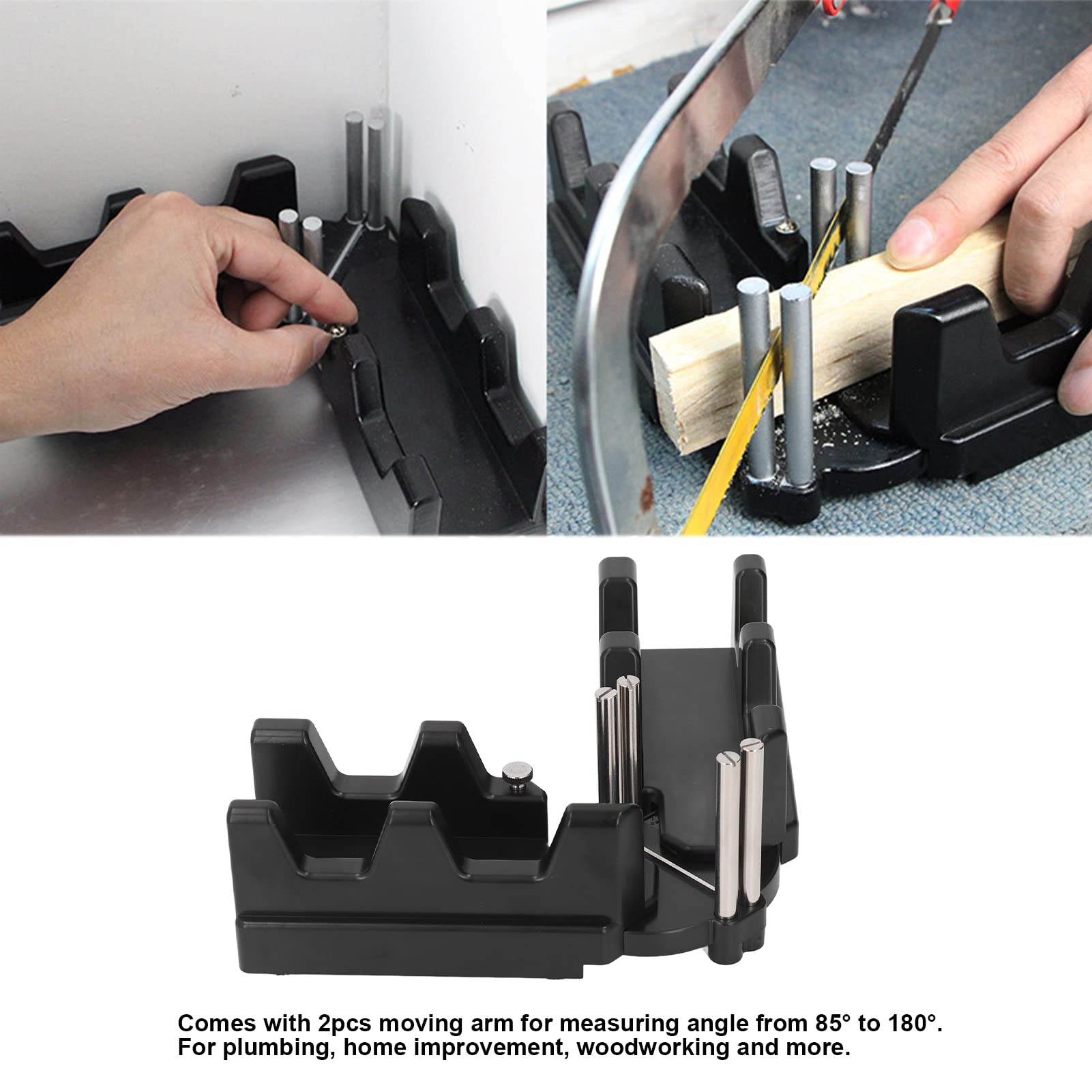 XHTLLO 2-in-1 Mitre Measuannulus Cutting Tool, Protractor Angle Measurement for Woodworking