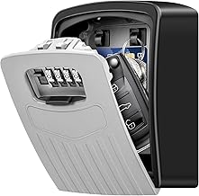 Secure Key Box, Superior Large Key Box, Key Safe with 4 Digit Digital Code, Safe Wall Key Box for Indoor Outdoor Home, Office, Garage, School, Gymnasium