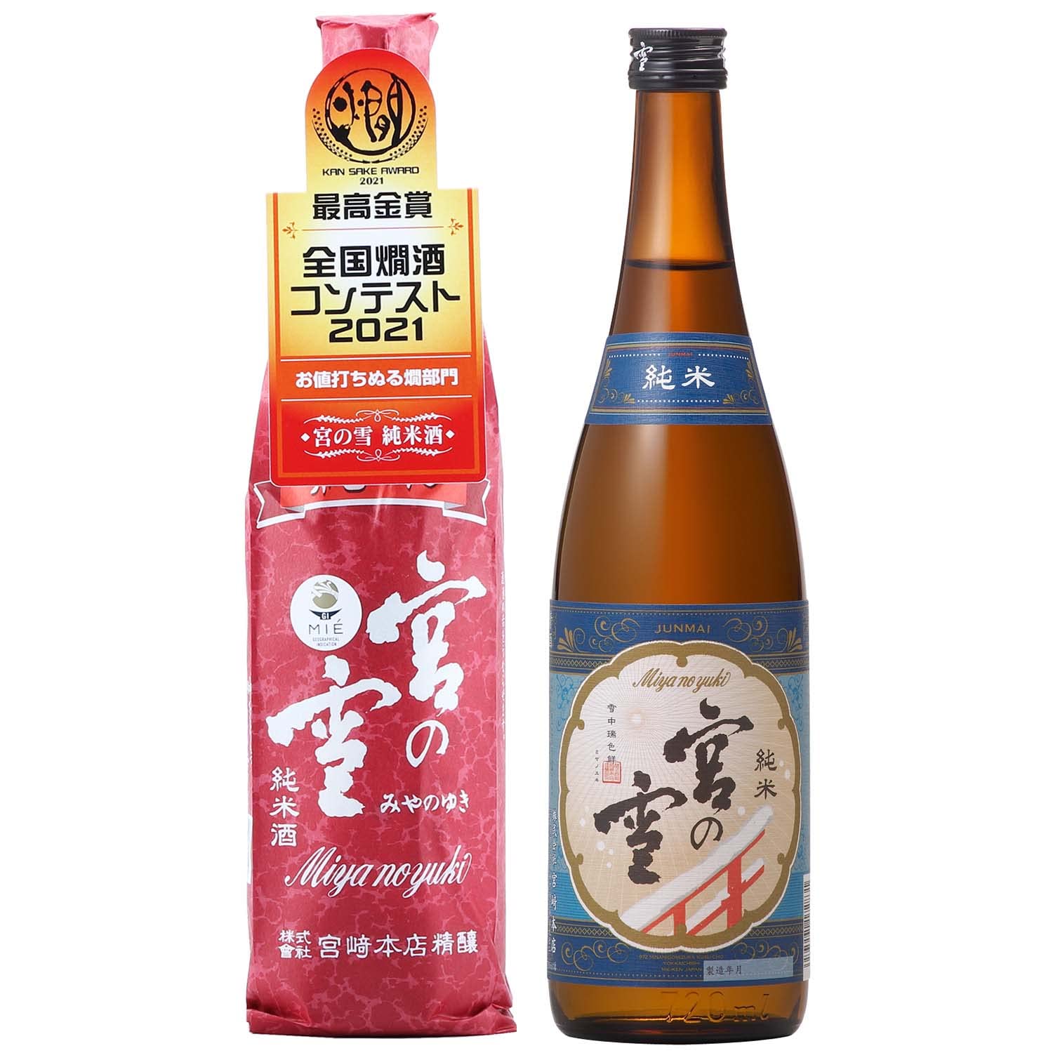 Amazon.co.jp: 宮崎本店 宮の雪純米酒 [ 日本酒 720ml ] : 食品・飲料