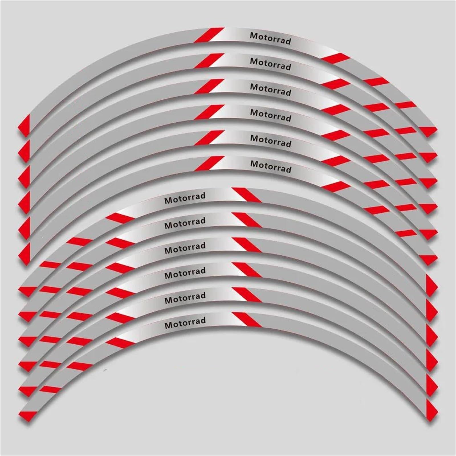 Stickers 1 Set of Motorcycle Wheel Stickers Stripes Reflective Rim for F900XR F900 XR F 900 F900xr(Style 12)