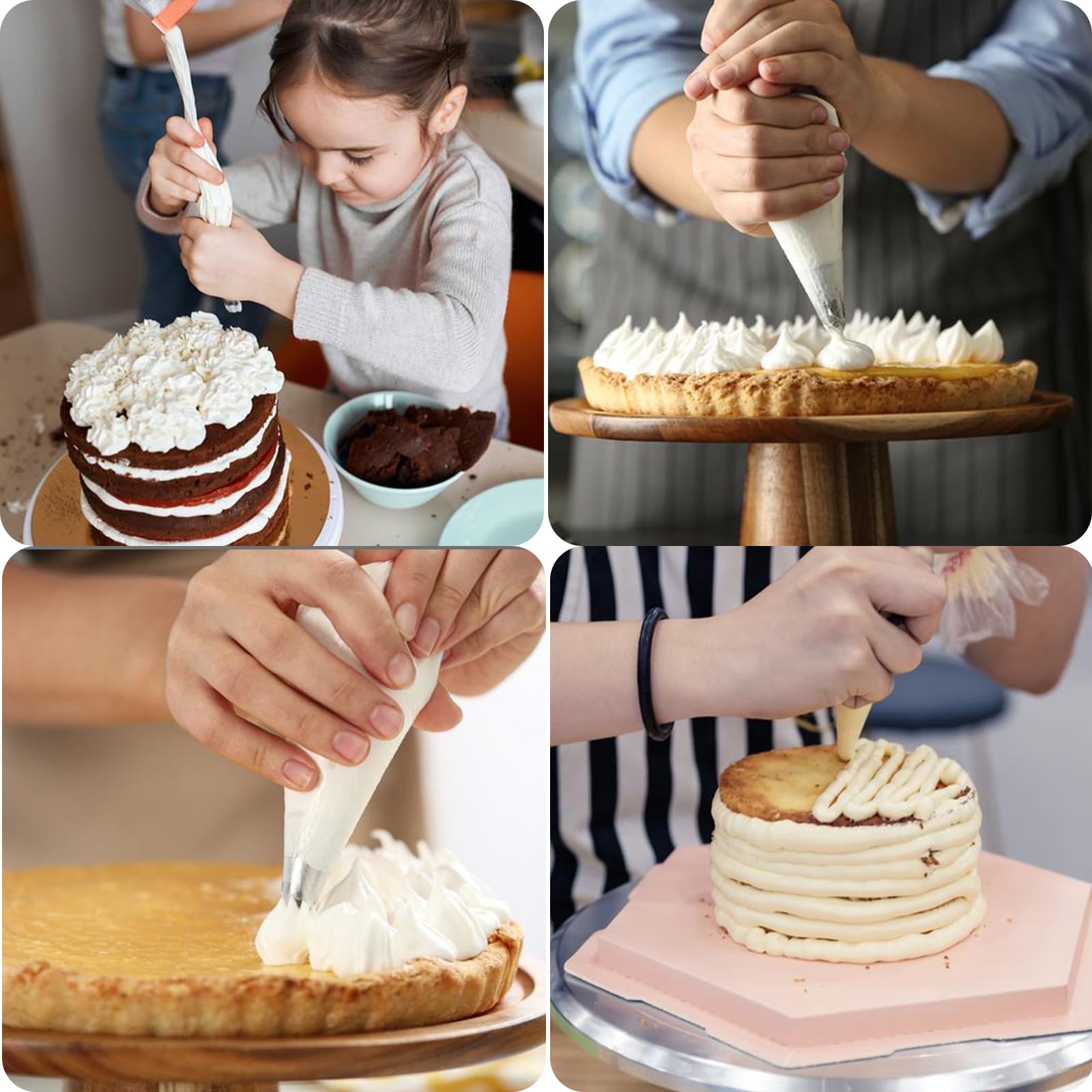 100 Sacchetti Per Dolci Usa E Getta 31x21 Cm - Per Decorare Torte E Biscotti Come Un Pasticcere - Foto 11