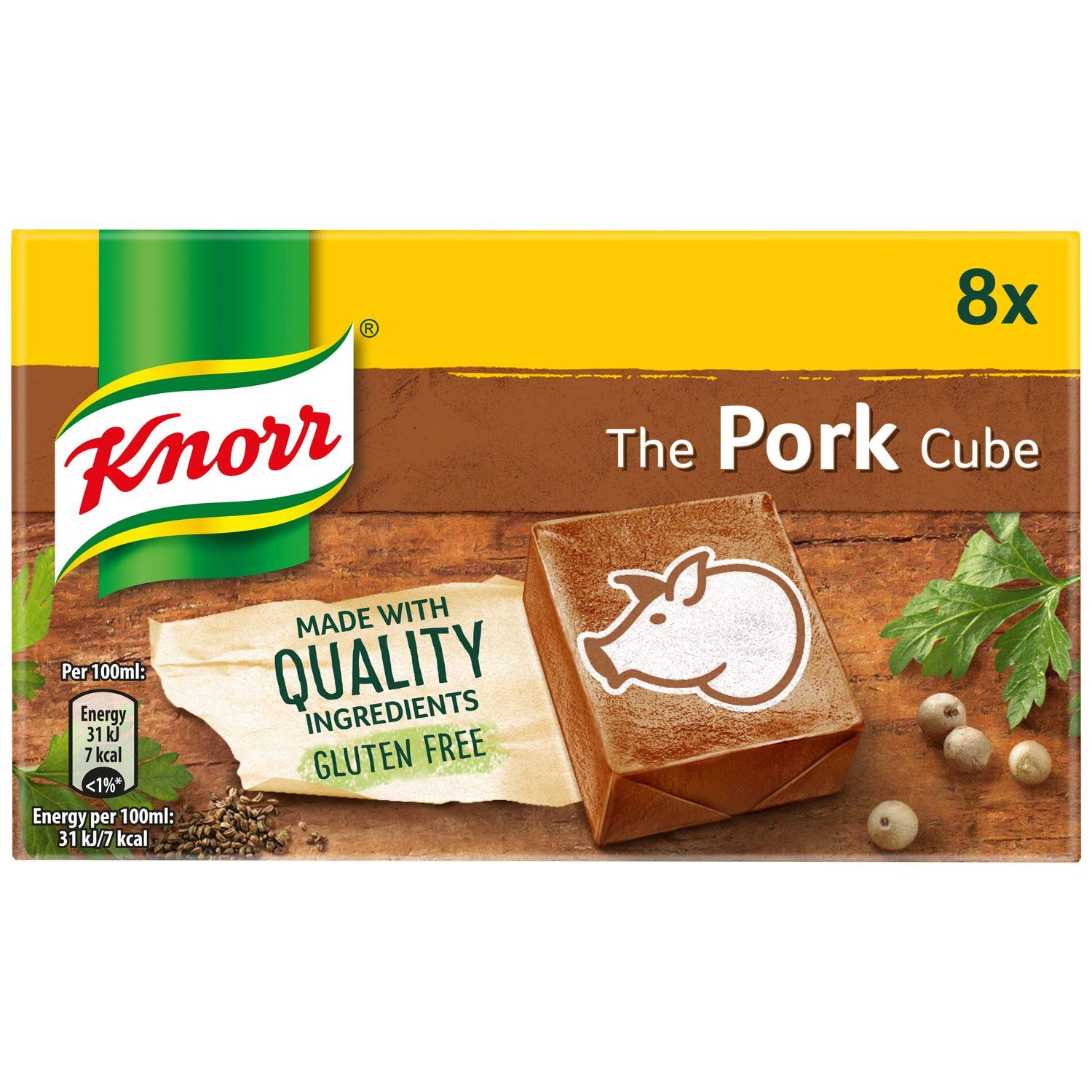 Pork Stock Cubes, 8 x 10 g