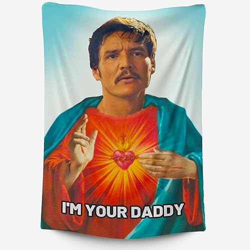 HIFFEY Tapiz de Pedro Pascal, divertido tapiz de pared de 40 x 60 pulgadas, tapiz con texto en inglés "I'm Your Daddy" para colgar en la pared, disponible en Yaxa Peru
