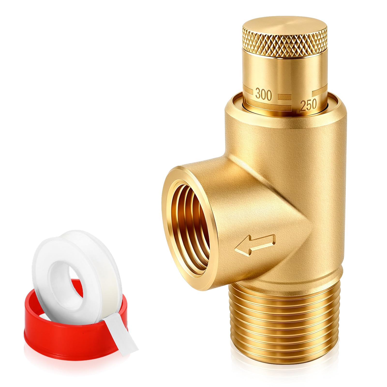 Valvola a sfera regolabile a fungo 100-300 PSI, valvola limitatrice di