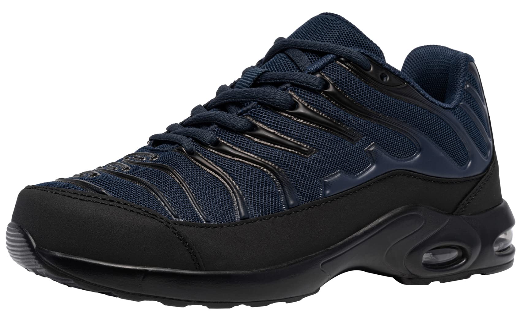 Fenlern S1p Men's Safety Shoes, Lightweight Work Shoes, Steel Toe Cap,  Sporty, Black, 39-47, navy, UK