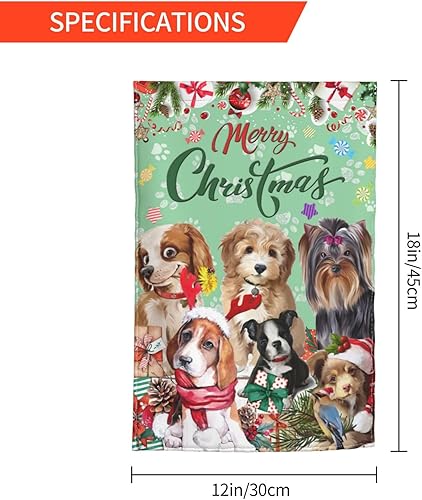 Miniatura 3 de Bandera de jardín de perro Yorkshire Terrier de perro Bulldog Beagle para fiesta de bienvenida al aire libre, decoración al aire libre, selecciones