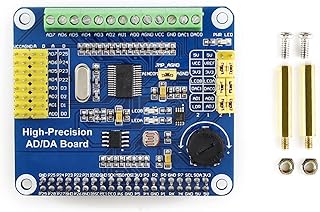 Waveshare High-Precision AD/DA Expansion Sheild Board for Raspberry Pi Allows to Add High-Precision AD/DA Functions to Onboard ADS1256 DAC8532 Sensor Interface