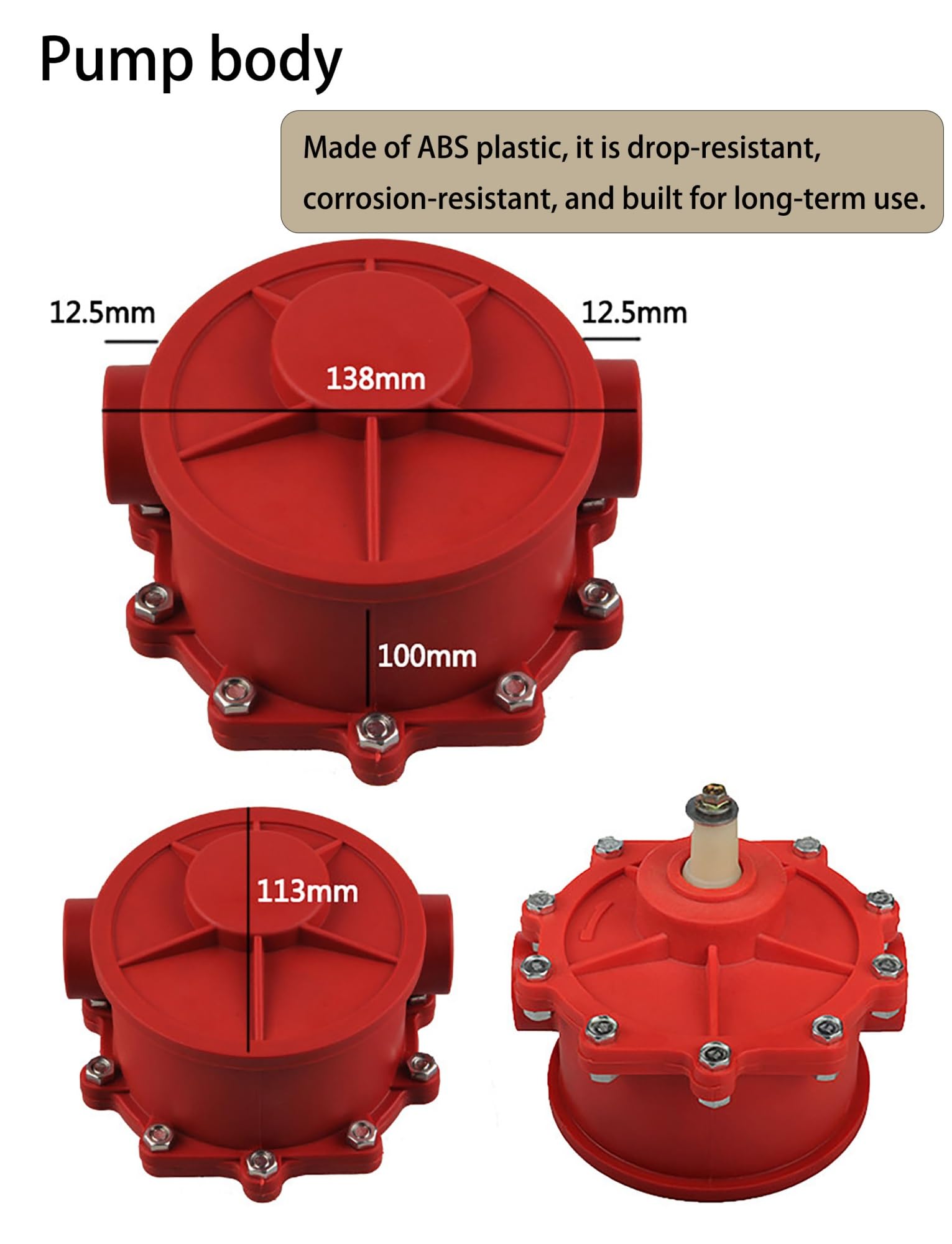 Ręczna obrotowa pompa bębnowa do oleju, beczek, ręczny transfer paliwa, bębnów-ręczna o dużej wytrzymałości z wężem ogrzewania benzyny Diesel(Hoses: 5 meters/16.4ft)