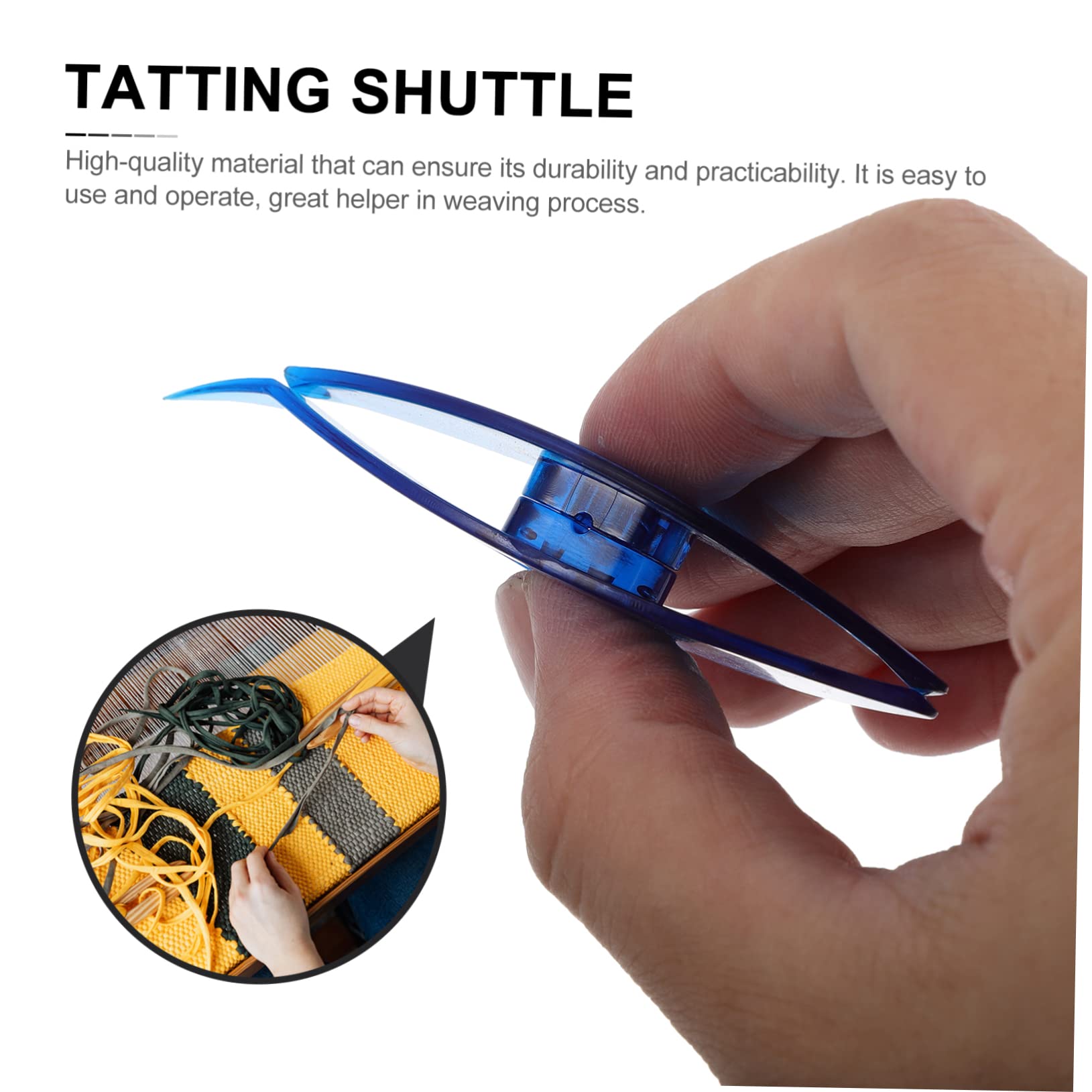 NUOBESTY 2sets Quality Material Tatting Shuttle Lace Shuttle Bobbins Craft Needles Tools 2pcs*2