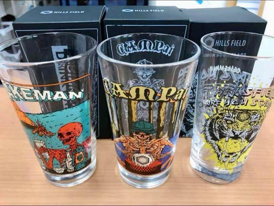 ヒルズフィールドパイントグラス3 個セット HILLS FIELD パイント