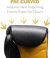 Vista 5 de Invincible Fight Gear Professional Hook and Loop Leather Training Boxing Gloves v2.0 - Ideal for Boxing, Kickboxing, Muay Thai, MMA for Men Women