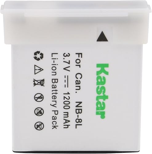Miniatura 2 de Kastar Batería NB-8L (paquete de 1) y kit de cargador para NB8L y CB-2LAE Funciona con PowerShot A2200, A3000 es, A3100 es, A3200 es, A3300 es