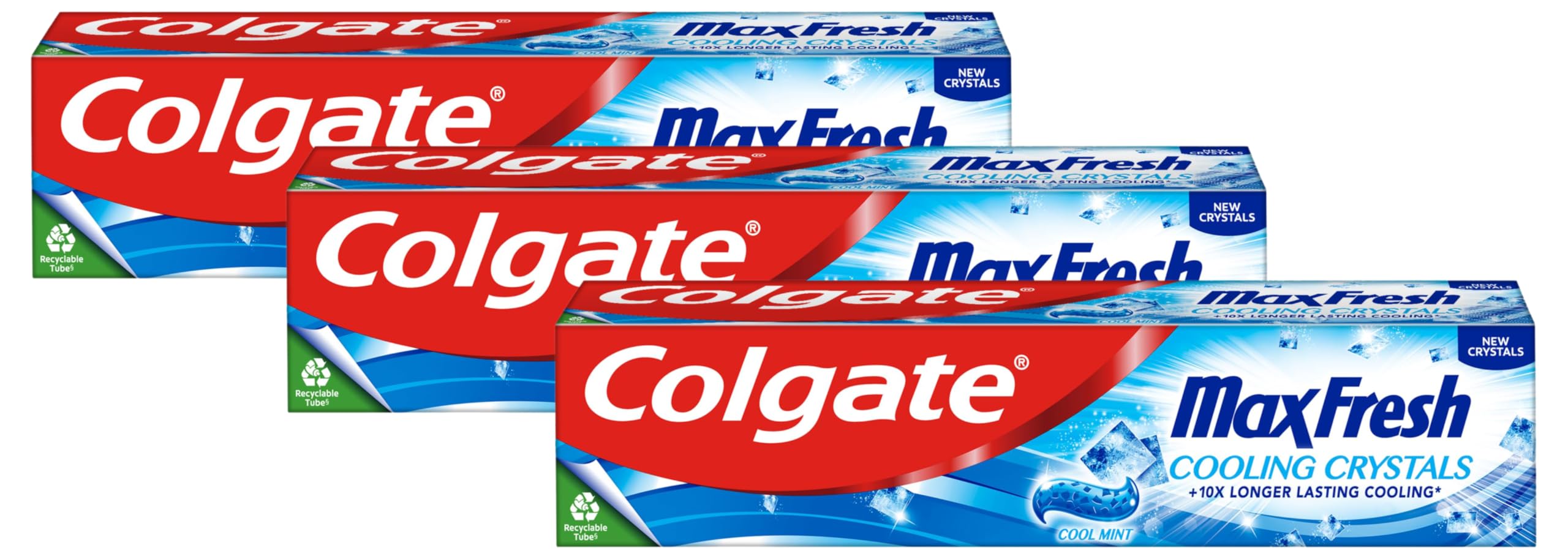 Colgate Max Fresh Cooling Crystals Toothpaste 125ml (Pack of 3)