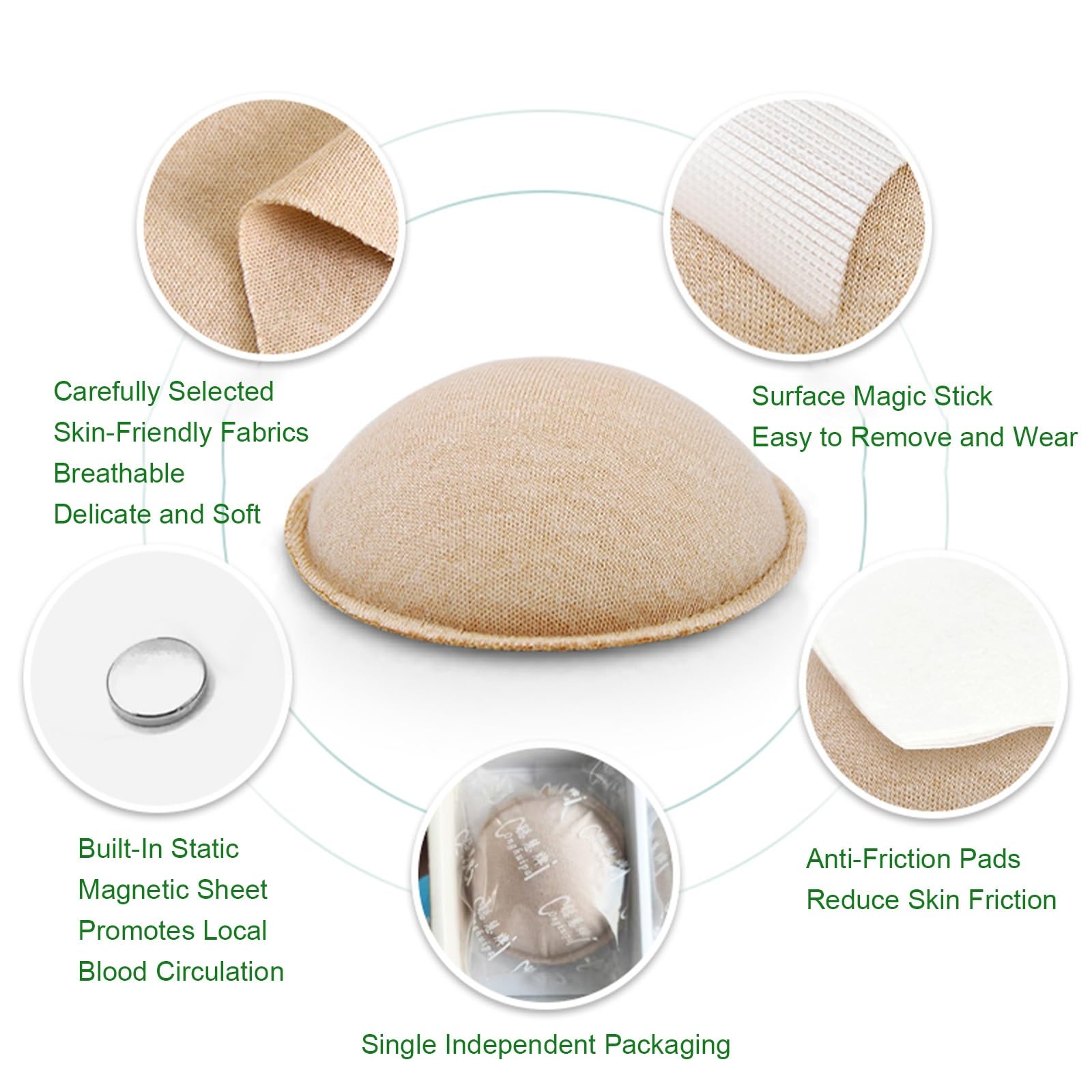 Fascia Ernia Ombelicale con Terapia Magnetica per Uomo e Donne, Pancera Post Operatoria, Fascia Elastica Addominale con 3 Cuscinetti di Compressione Rimovibili(Large)