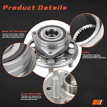 fiat lux 513288 Front or Rear Wheel Hub Bearing Assembly for Chevy