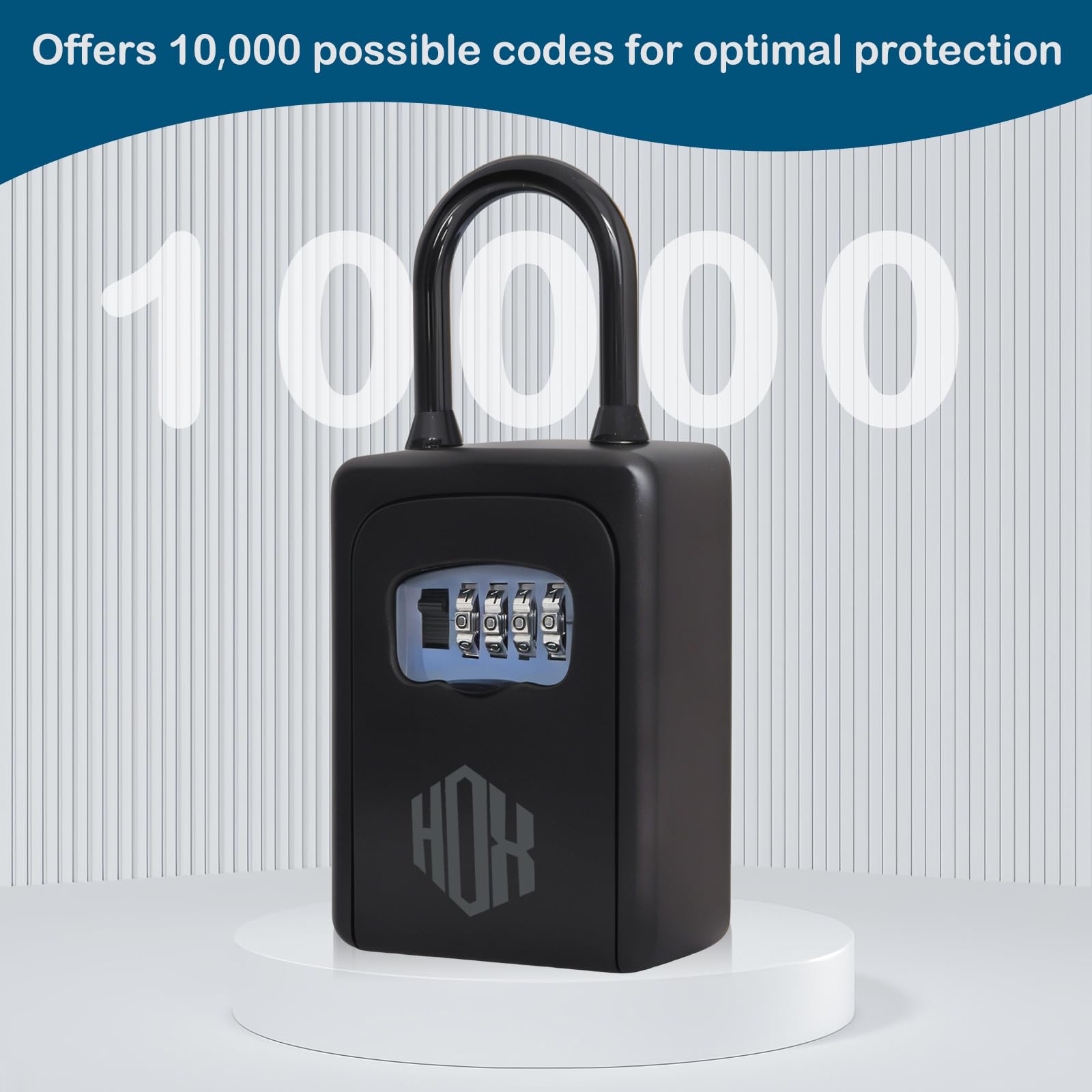 Amazon.com: HOX Key Lock Box, Resettable Combination Lockbox, Wall