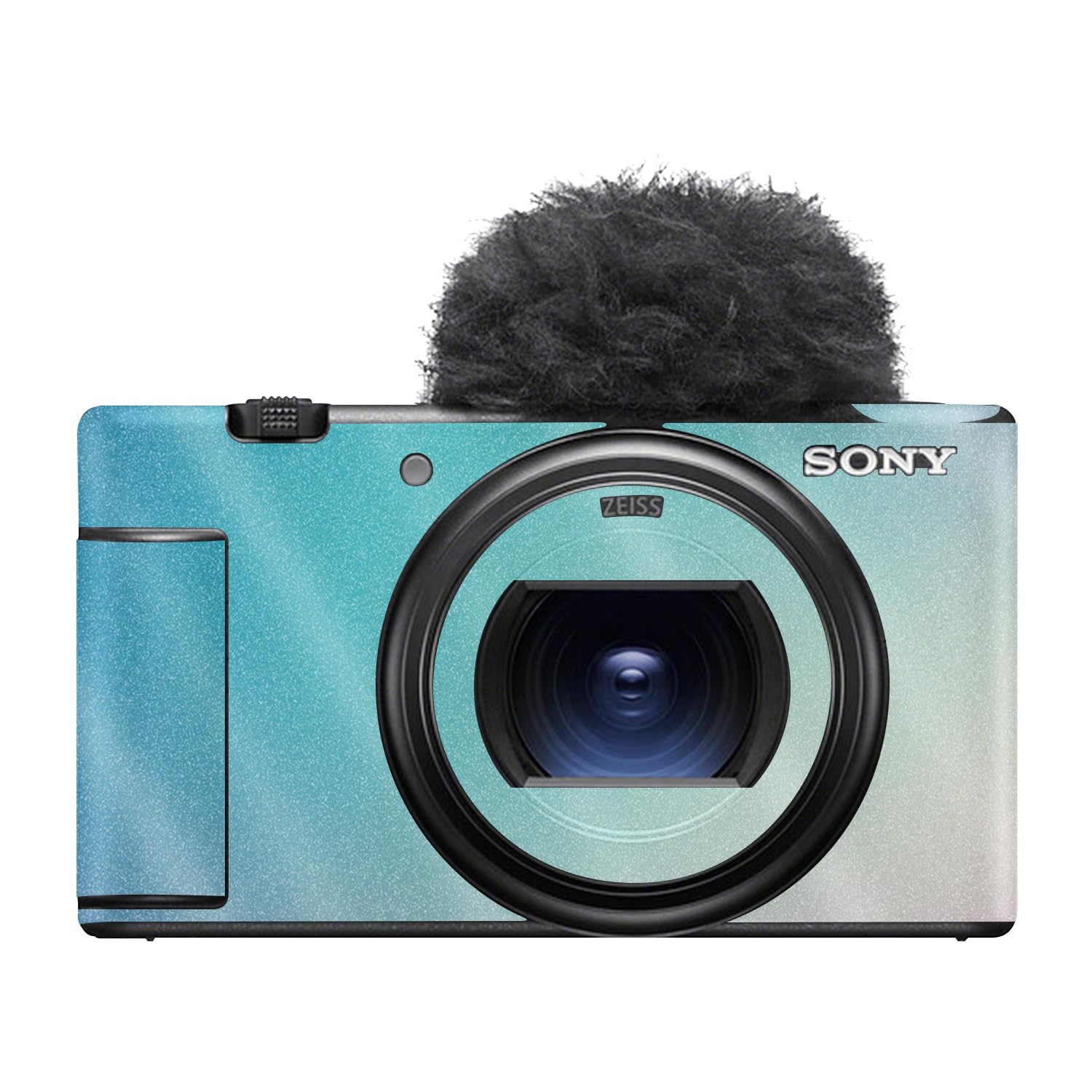 Glossy Glitter Camera Skin Compatible with Sony ZV-1 Mark II (2023) - Vivid Fog - Premium 3M Vinyl Protective Wrap Decal Cover - Easy to Apply | Crafted in the USA by MightySkins