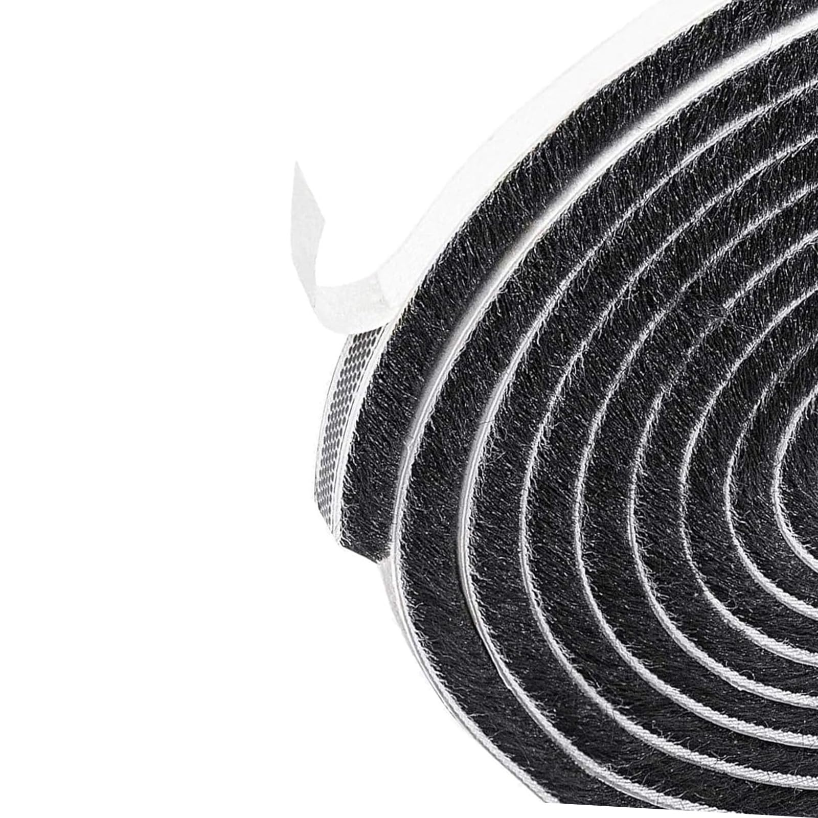 Osniyaw Black Self Adhesive Draught Excluder, Dustproof Strips, Weatherproof Door Seal Strips For Door And Window Gaps Quick Application For Protection Of Doors, Windows And Furniture