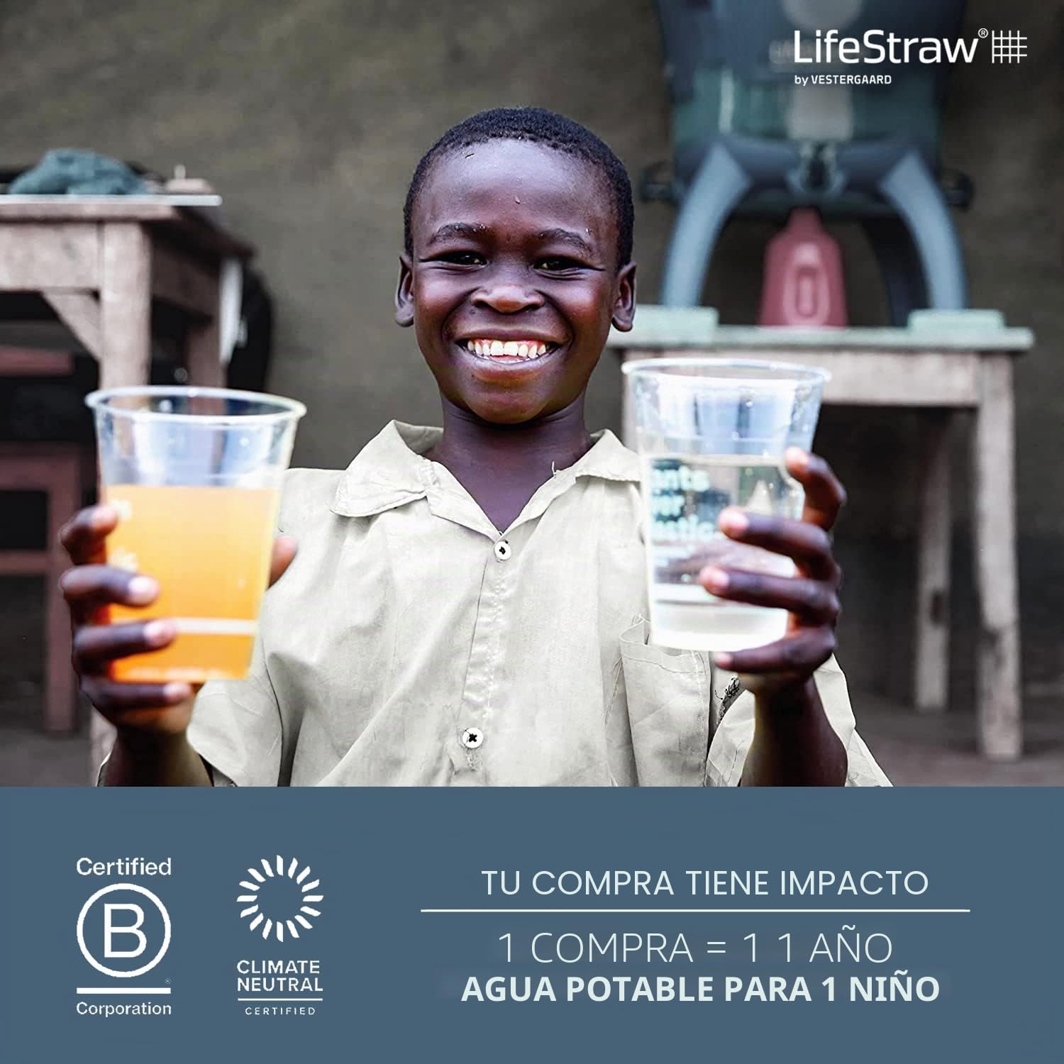 LifeStraw Go - Botella de agua con filtro