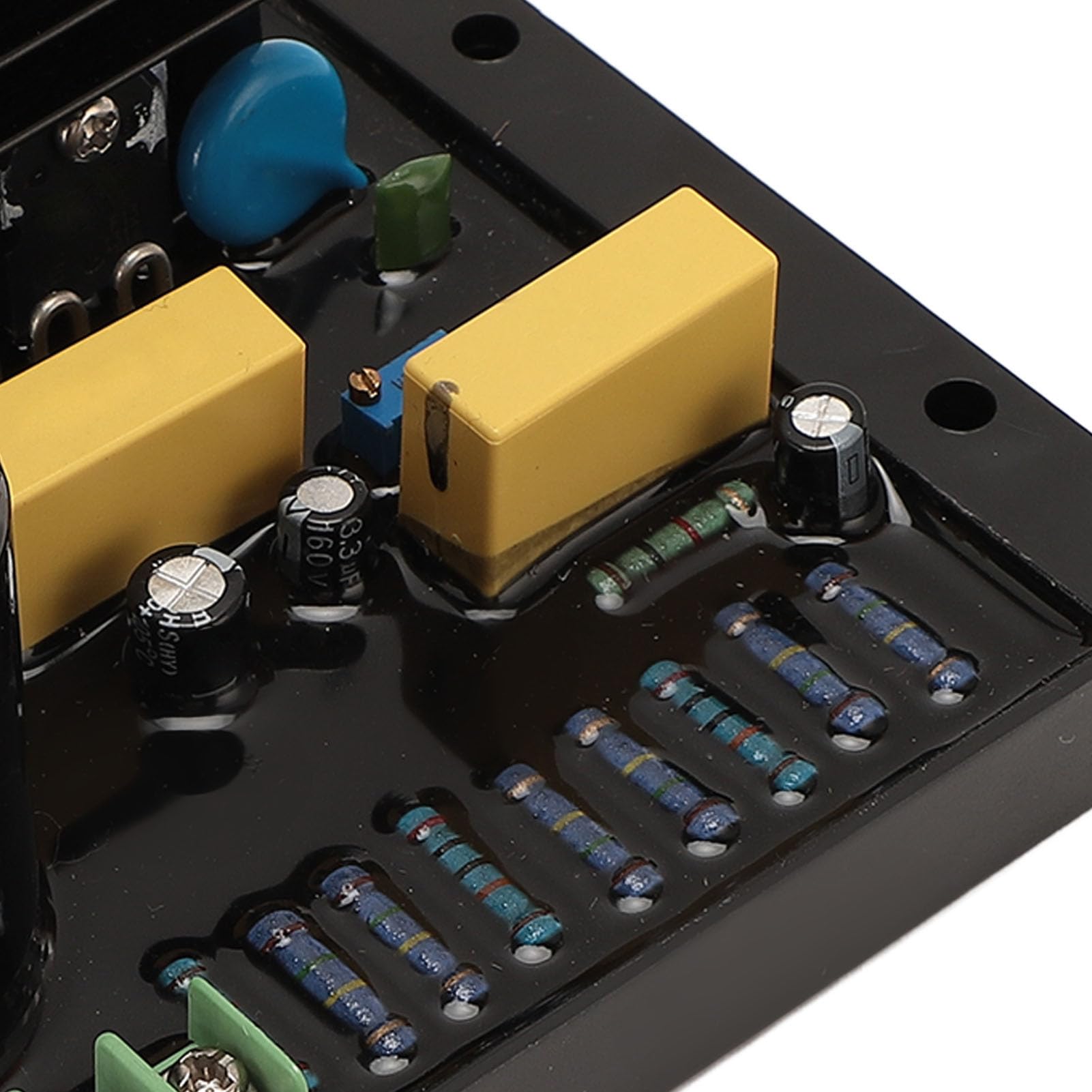 Regulador de Voltaje del Generador de Gasolina Estabilizador de Voltaje Estable y Eficiente para Generador de Gasolina ABS Hierro Aluminio 380V, para Varios Dispositivos Electrónicos