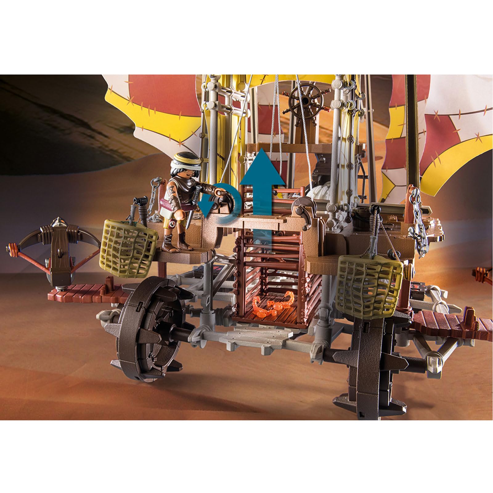 PLAYMOBIL Novelmore 71023 Sal'ahari Sands - Veliero del Deserto, Giocattoli per bambini dai 5 anni