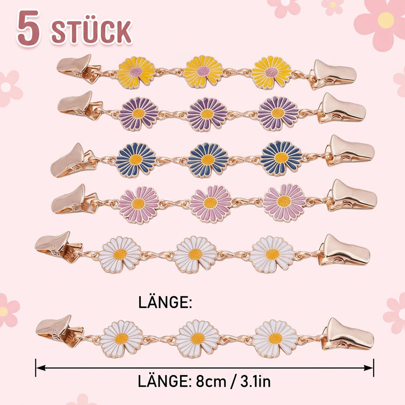 5 Stück Cinch Clips Blusen Klammer, Cardigan Clips Für Kleidung, Cardigan Clip Damen Für Jacken Ohne Knöpfe, Für Vielseitige Anwendungen