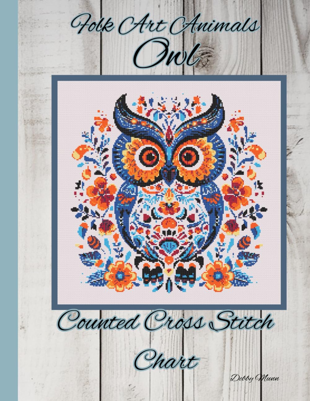 Folk Art Animals - Owl: Counted Cross Stitch Chart