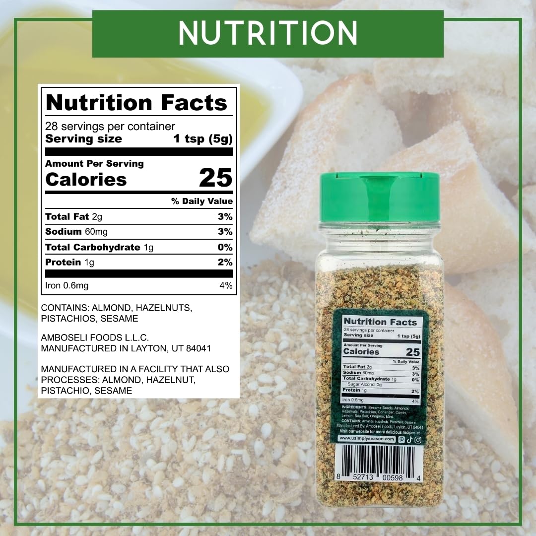 USimplySeason Przyprawa Bliskiego Wschodu (Dukkah Spice, 136 g)