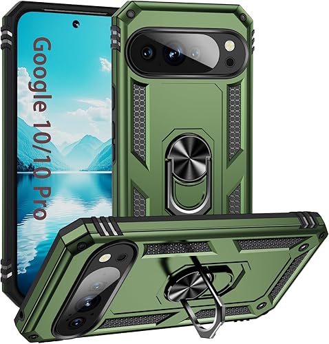Vista 39 de Korecase Funda para teléfono para Google Pixel 6 Pro de servicio pesado resistente de cuerpo completo a prueba de golpes con anillo para dedo