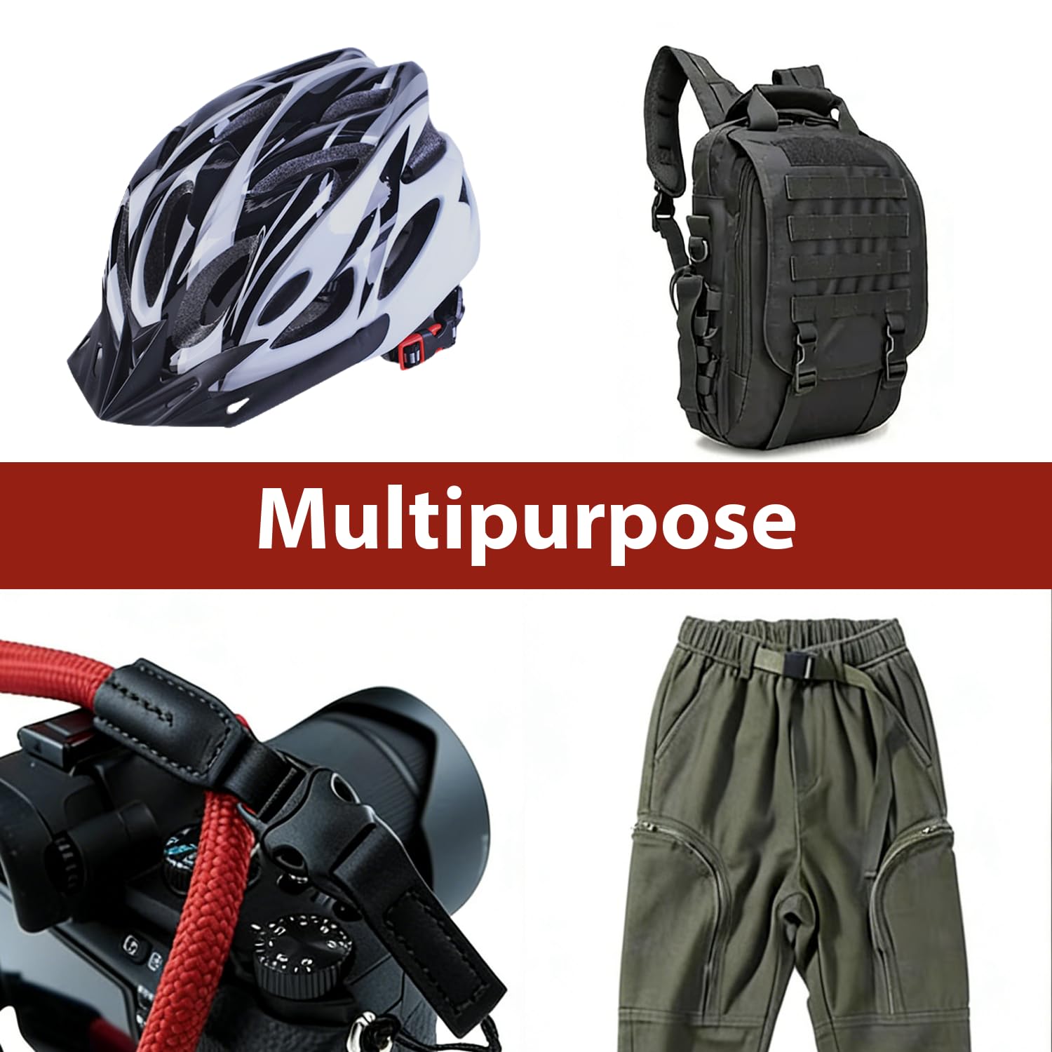 2 piezas de hebillas de reemplazo para casco, clips de barbilla ajustables con correas, diseño resistente con cierre lateral para bicicleta, MTB, patinete, clip de seguridad para uso diario — view 7