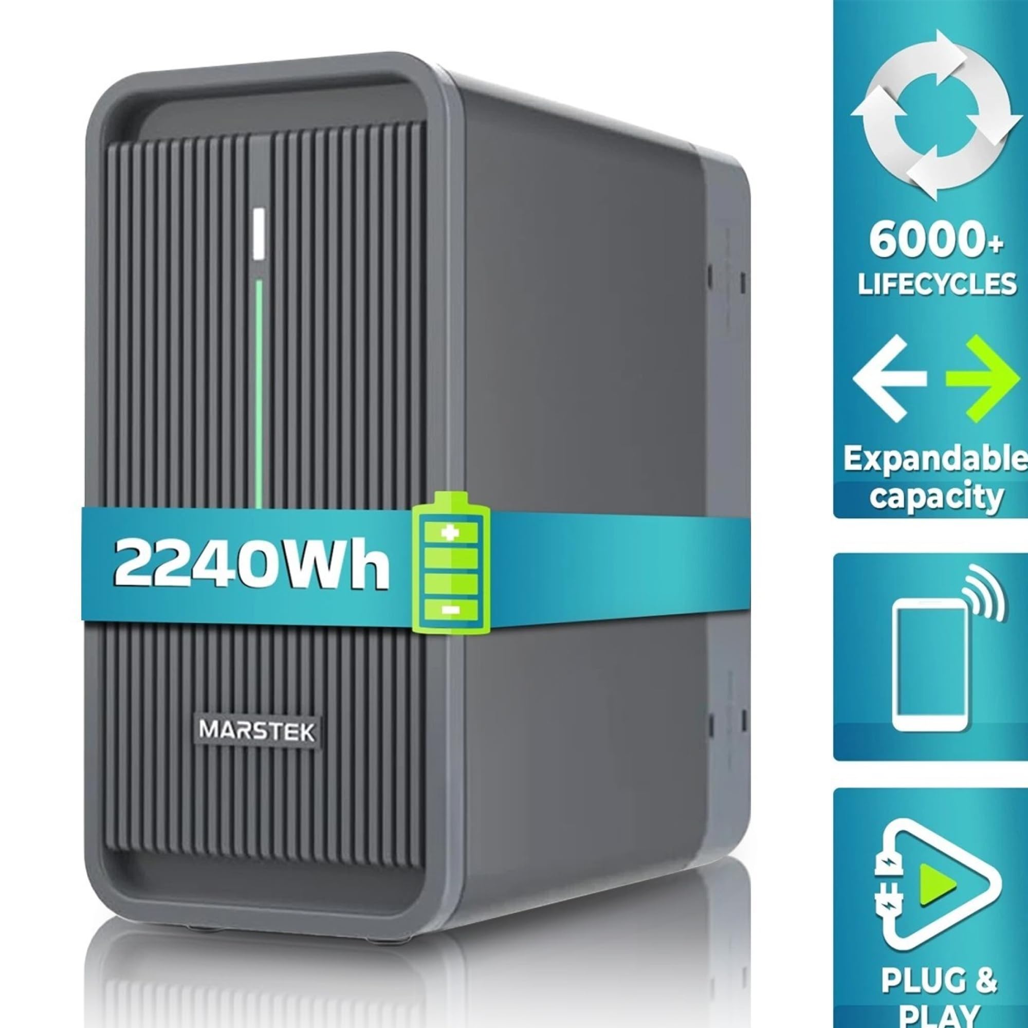 SUNNIVA® 1000W Balkonkraftwerk BIFAZIAL FULLBLACK komplett Steckdose MARSTEK 800 Watt Wechselrichter, Solaranlage Komplettset, 2x 500W N-Type Glas Bifacial Solarmodule, 5m Kabel, 4x 1m Solarkabel