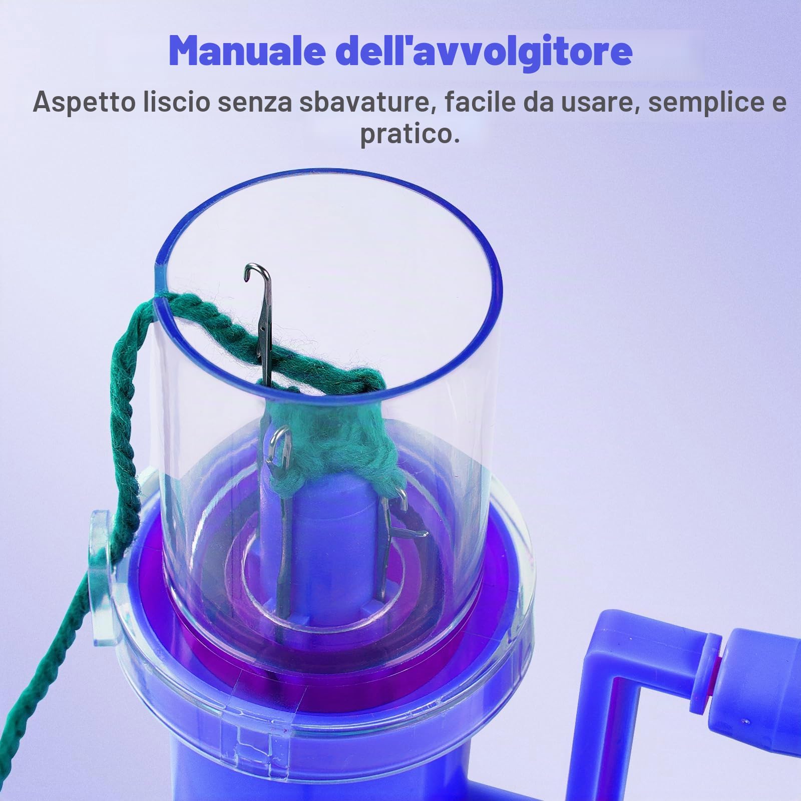 Macchina da Maglieria Manuale, Mini Macchina da Maglieria Manuale in Plastica, Macchina da Maglieria A Mano per Calze, Gioielli, Braccialetti, Cappelli, Fai da Te (Blu Navy)